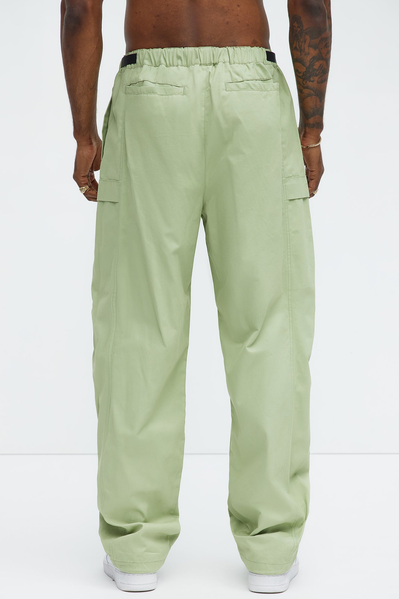 Baggy Chase Utility Cargo Pants - Sage - Image 5