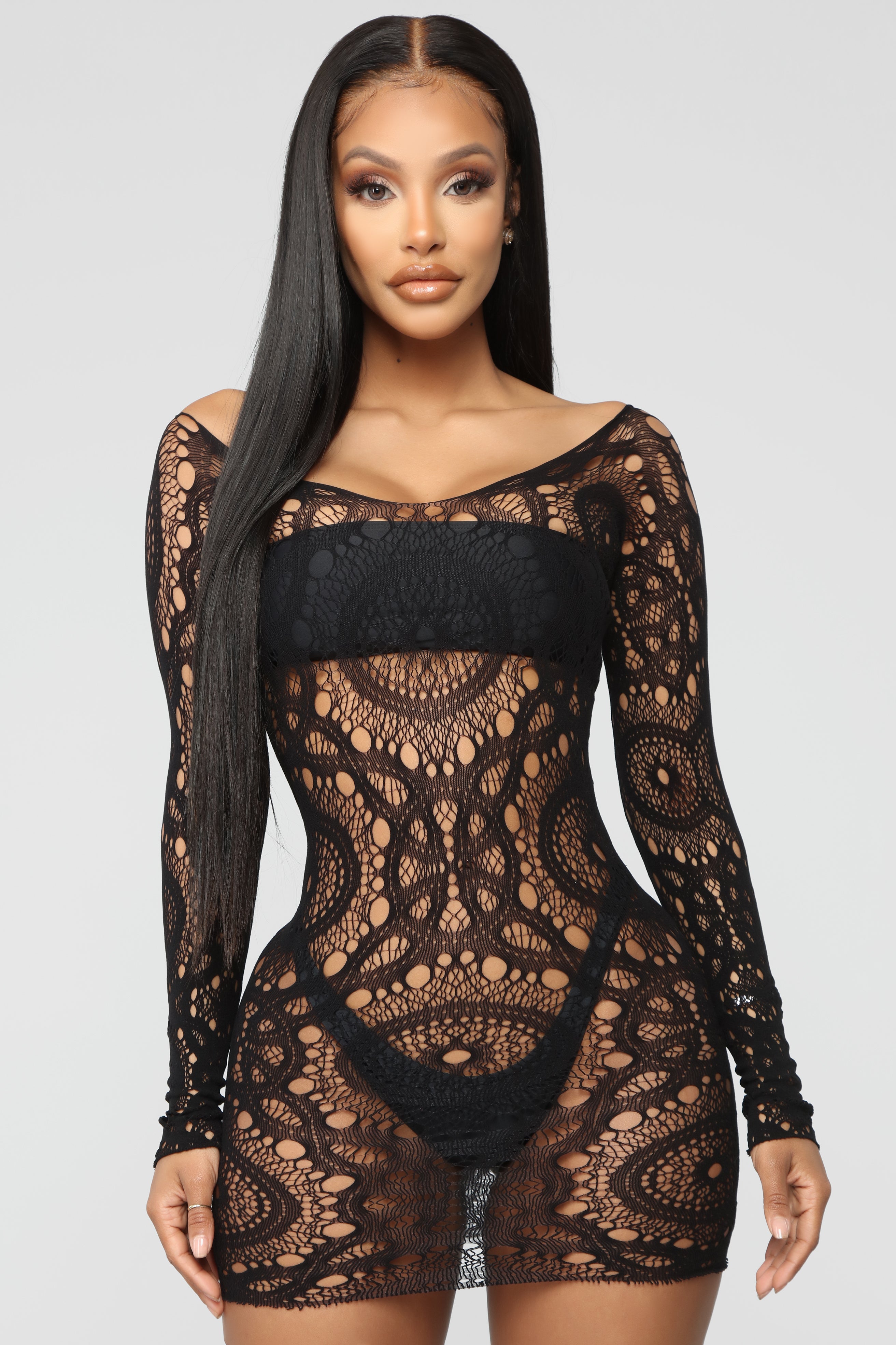 Wild Soul Swim Cover Up Dress - Black - Image 7