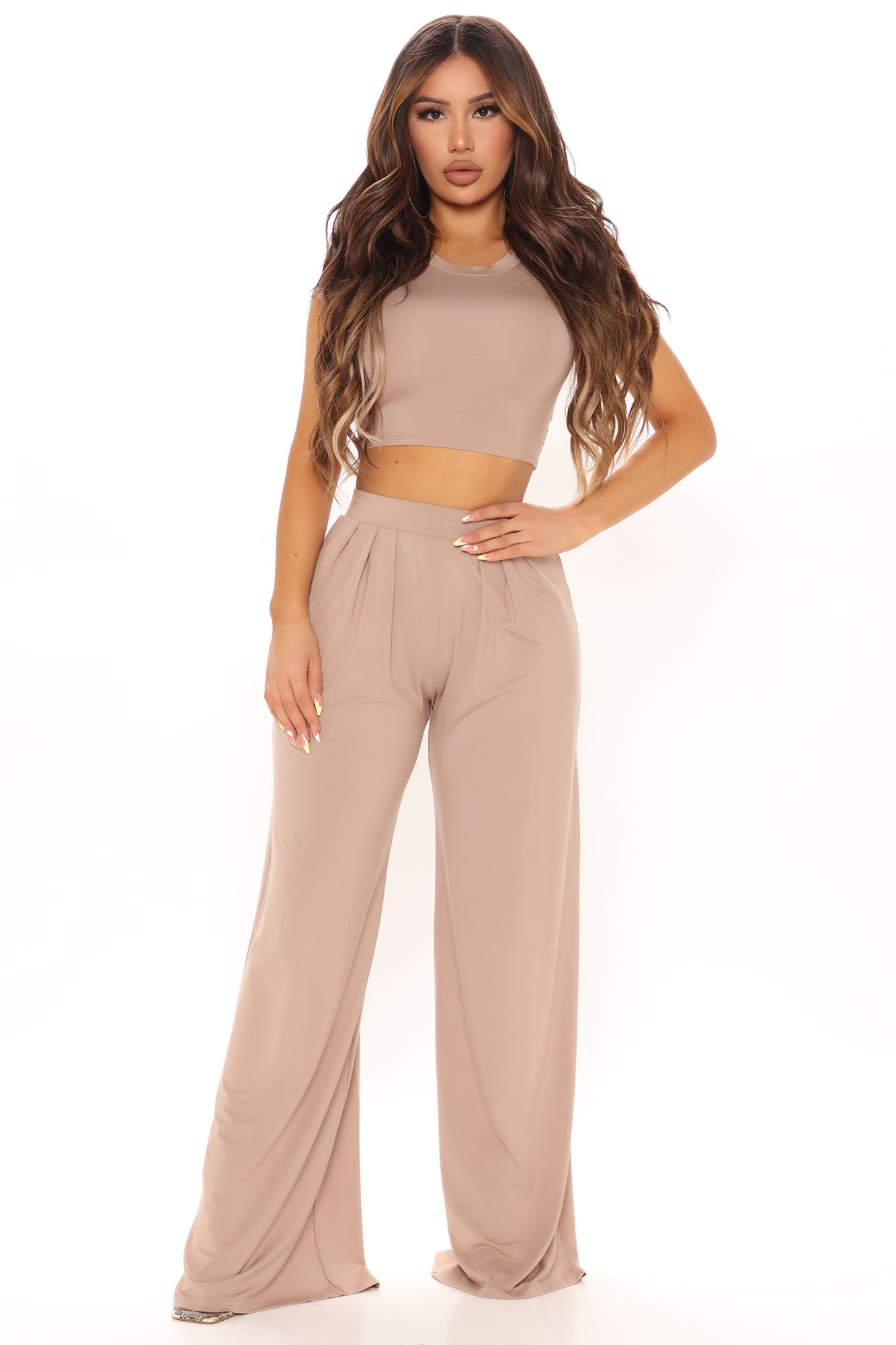 Chosen One Pant Set - Taupe - Image 3