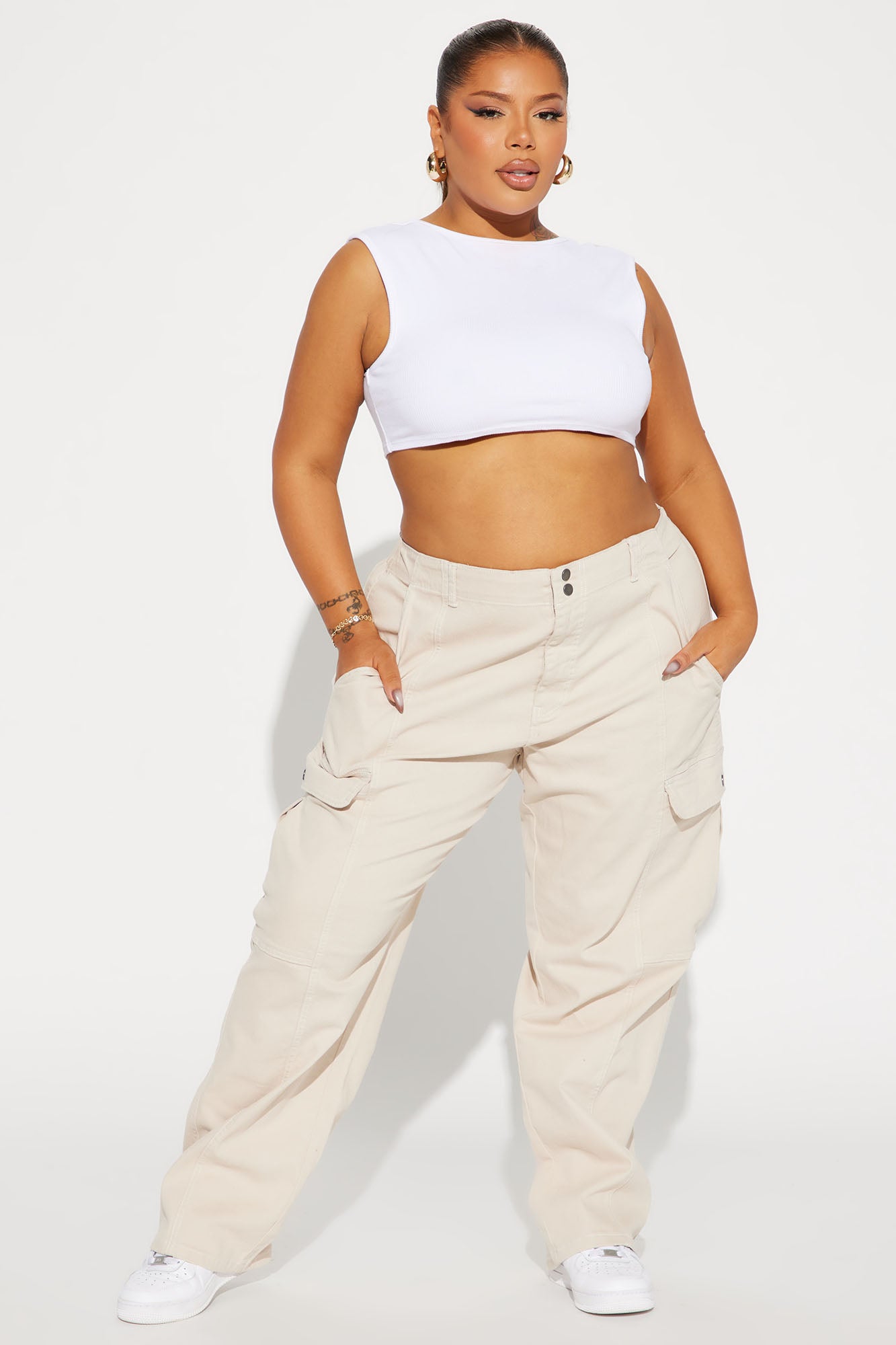 West Coast Cargo Pant - Ivory - Image 4