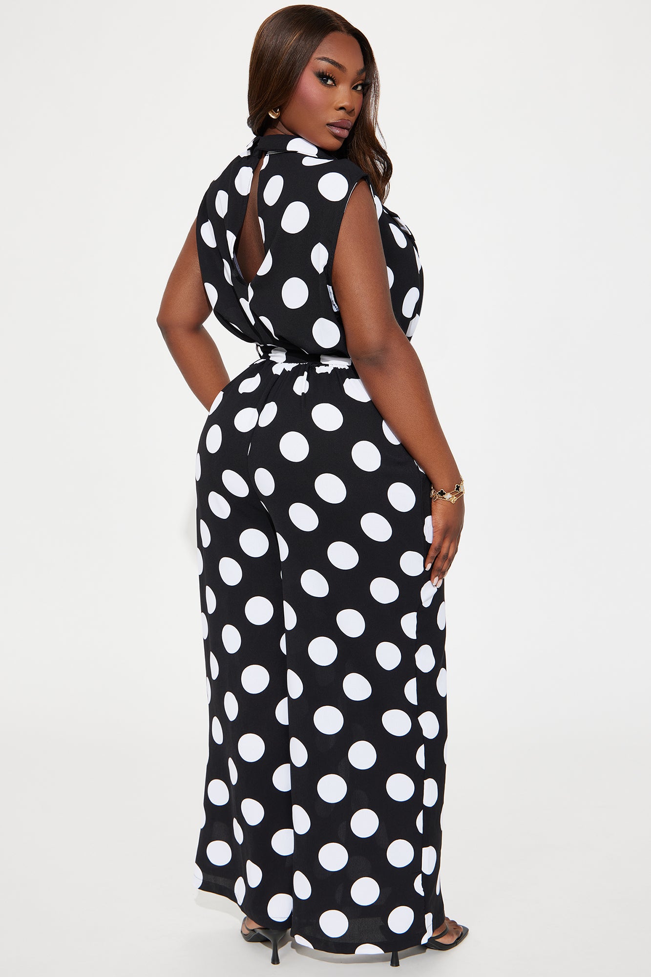 Sunny Days Ahead Jumpsuit - Black/White - Image 6