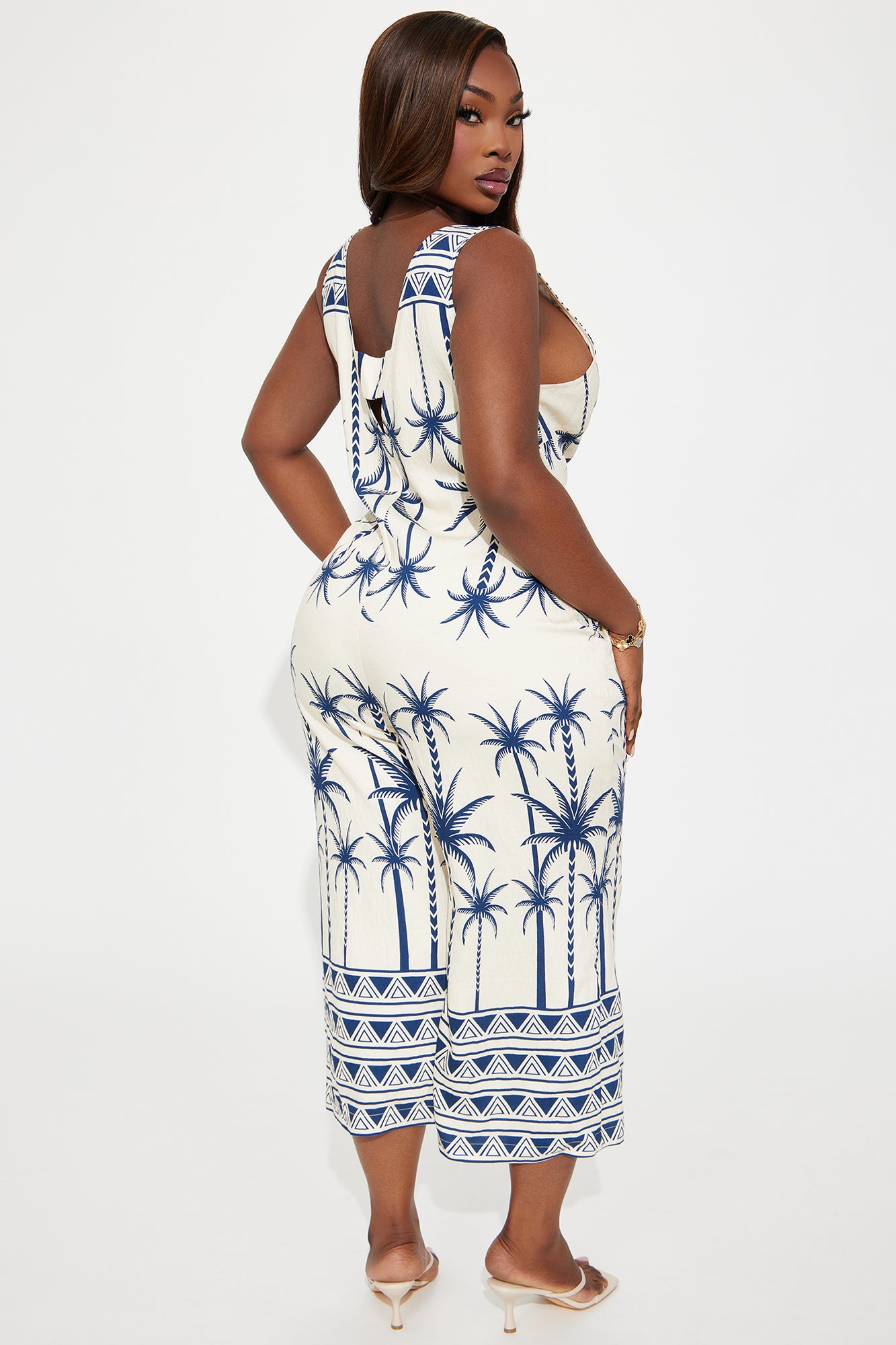 Reflecting Back Jumpsuit - Cream/combo - Image 6