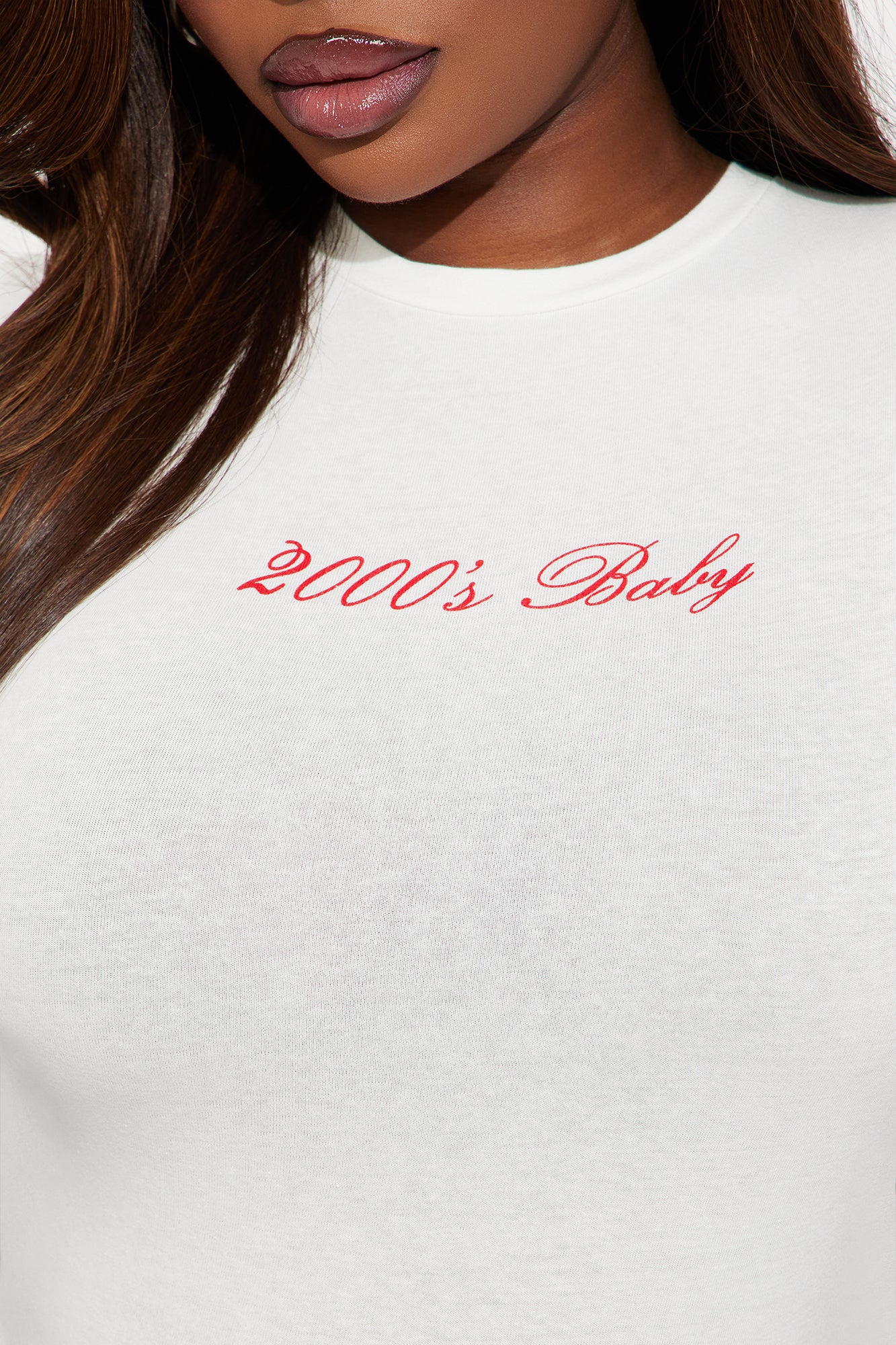 Your Favorite 2000' s Baby Tee - White - Image 7