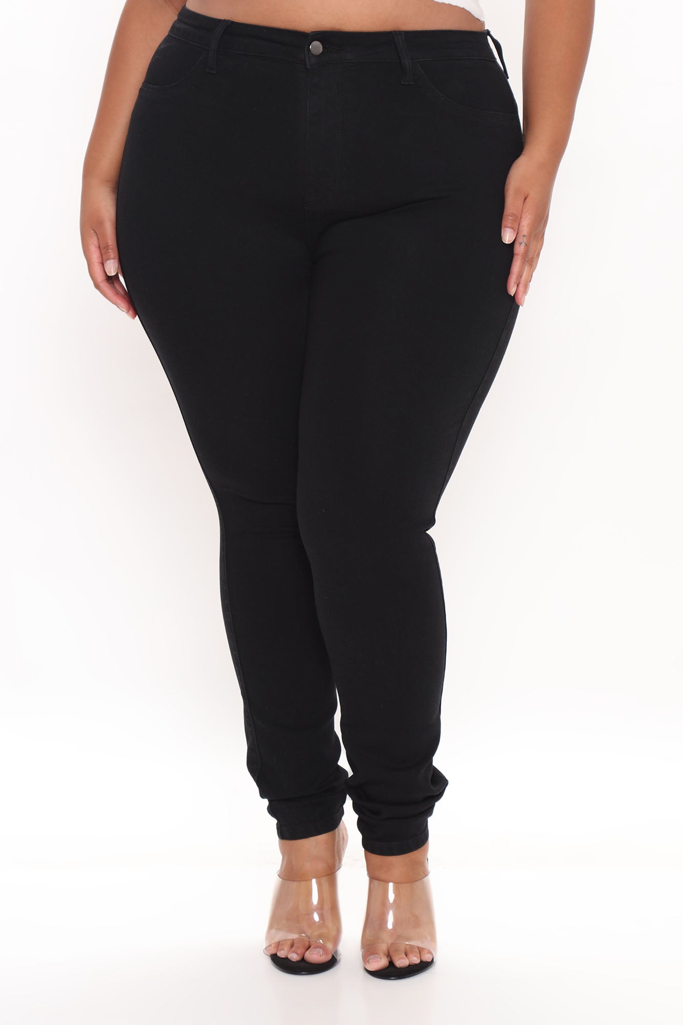 Classic Beauty Booty Lifter Skinny Jeans - Black - Image 7