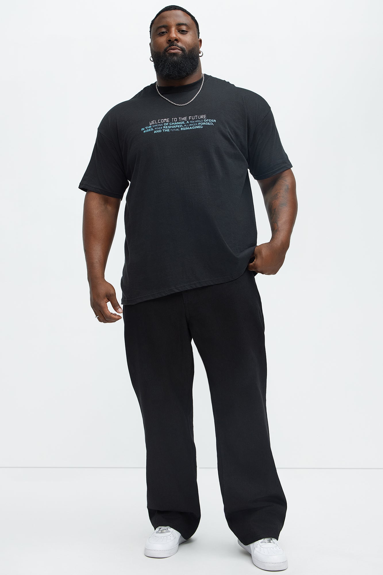 Welcome To The Future Short Sleeve Tee - Black - Image 8