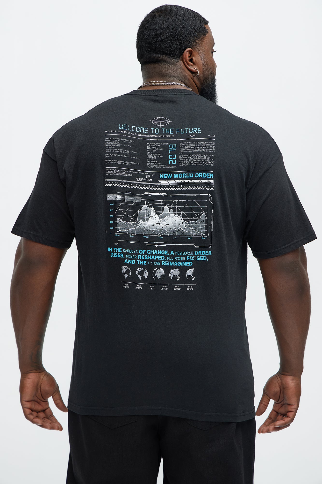 Welcome To The Future Short Sleeve Tee - Black - Image 6