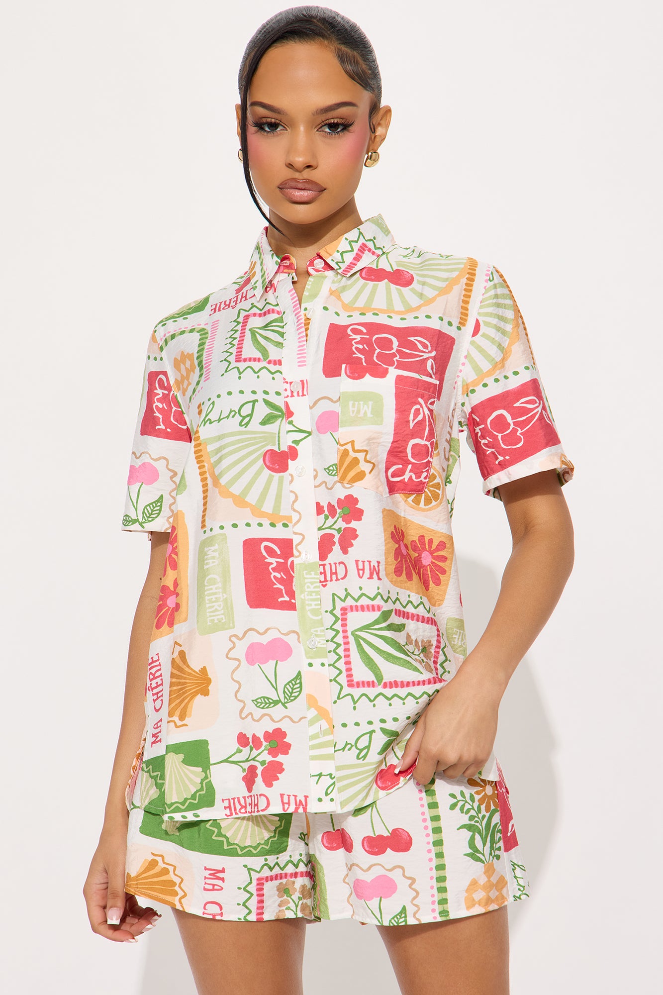 Tropical Dreams Short Set - Multi Color - Image 3