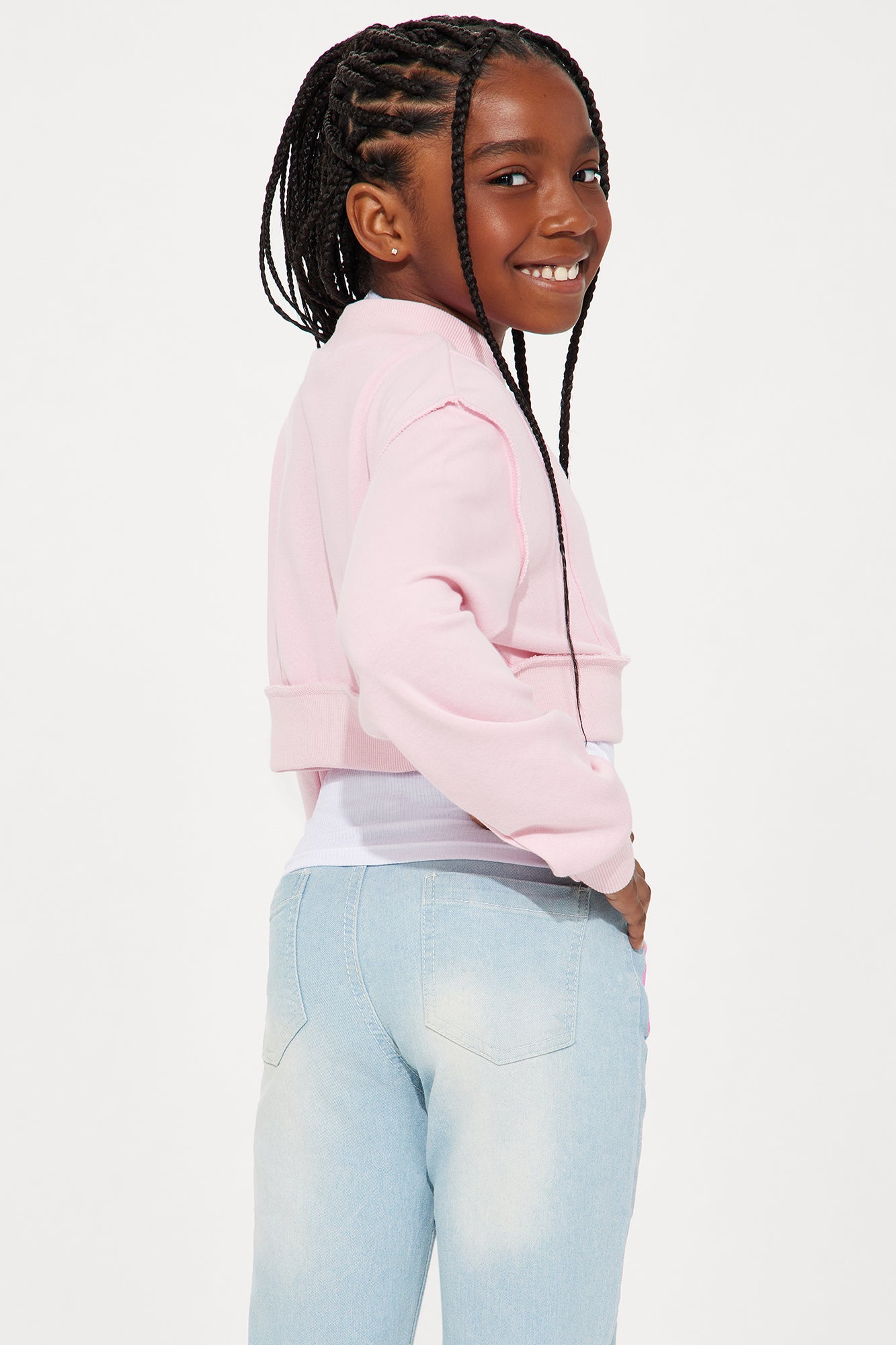 Mini Break It Down Cut Out Long Sleeve - Pink - Image 3