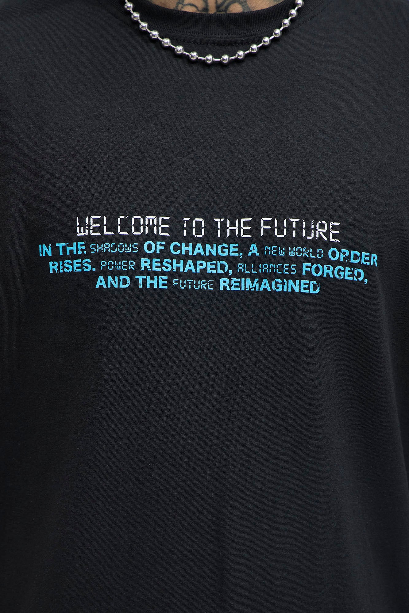 Welcome To The Future Short Sleeve Tee - Black - Image 5