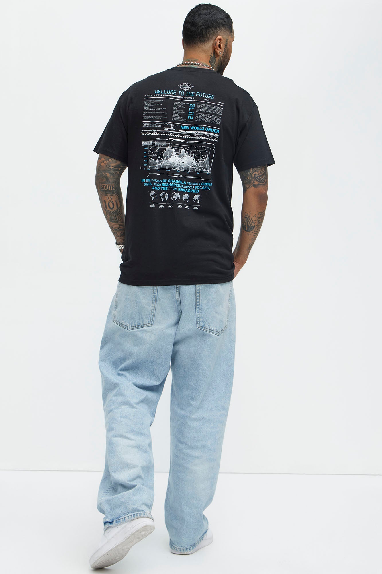 Welcome To The Future Short Sleeve Tee - Black - Image 4