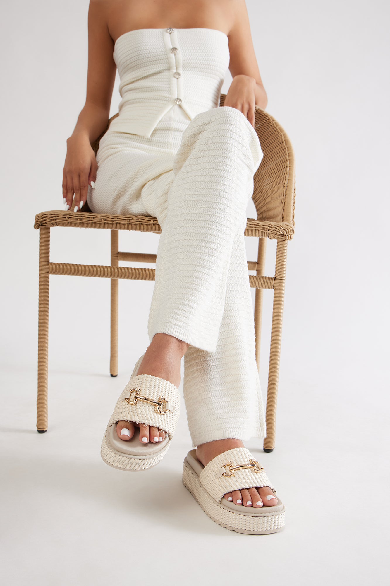 Chillin In Kauai Sandals - Ivory - Image 4
