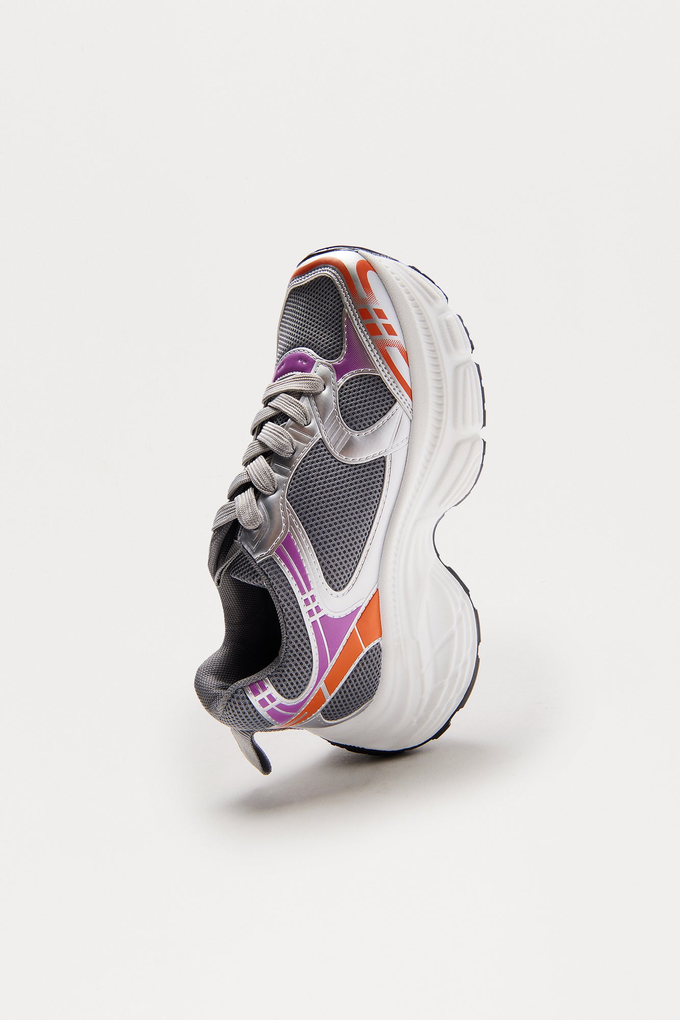 Beckham Lace Up Sneakers - Grey/combo - Image 4