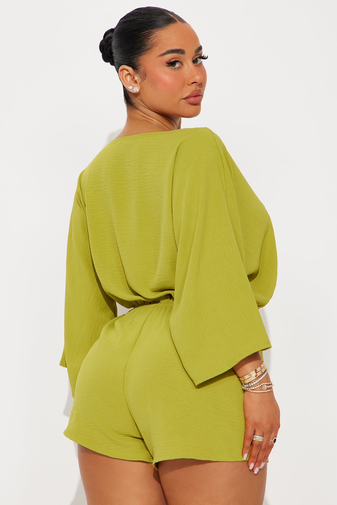 Alondra Airflow Romper - Chartreuse - Image 3