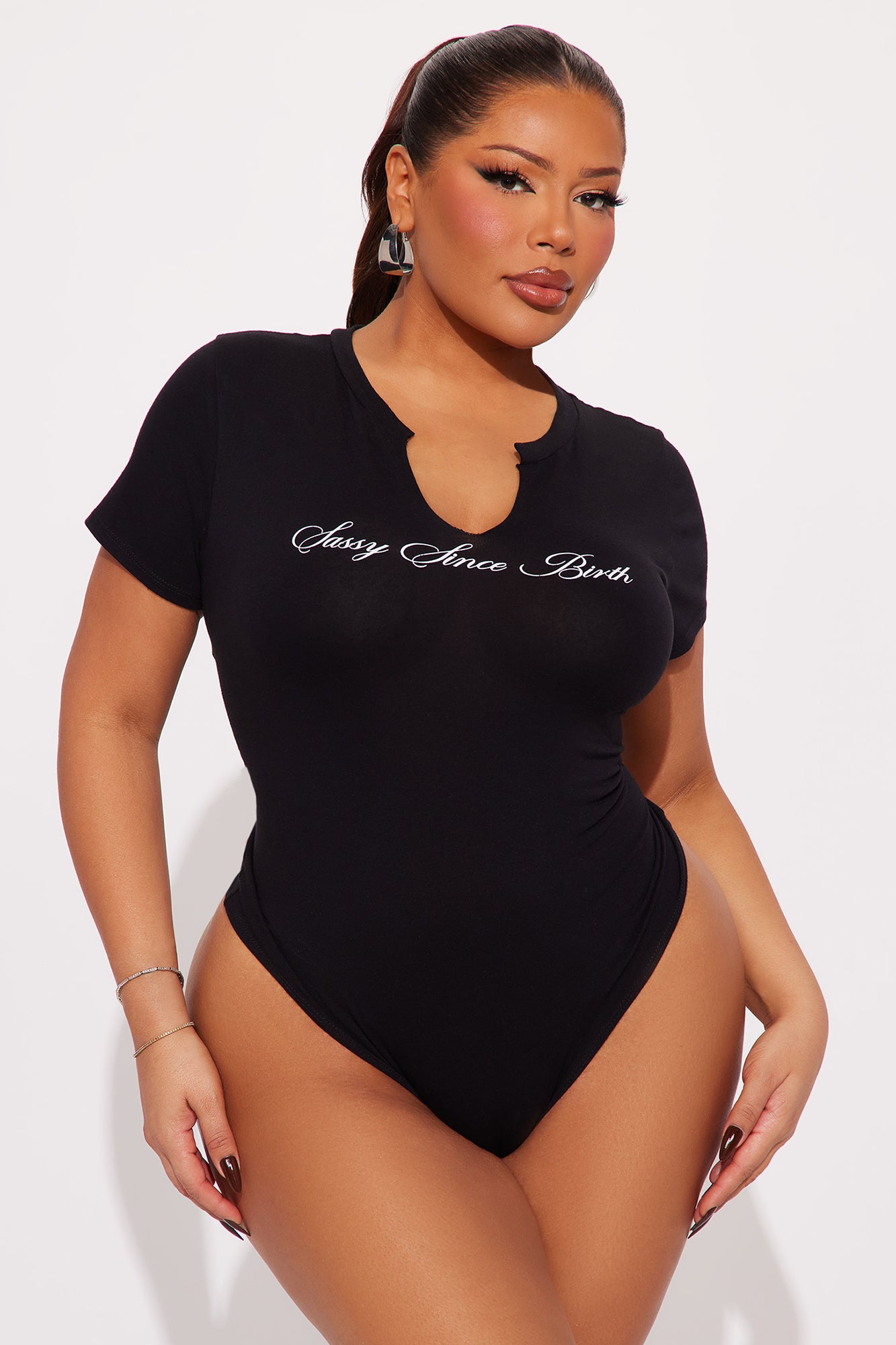 Sassy Since Birth Bodysuit - Black - Image 5