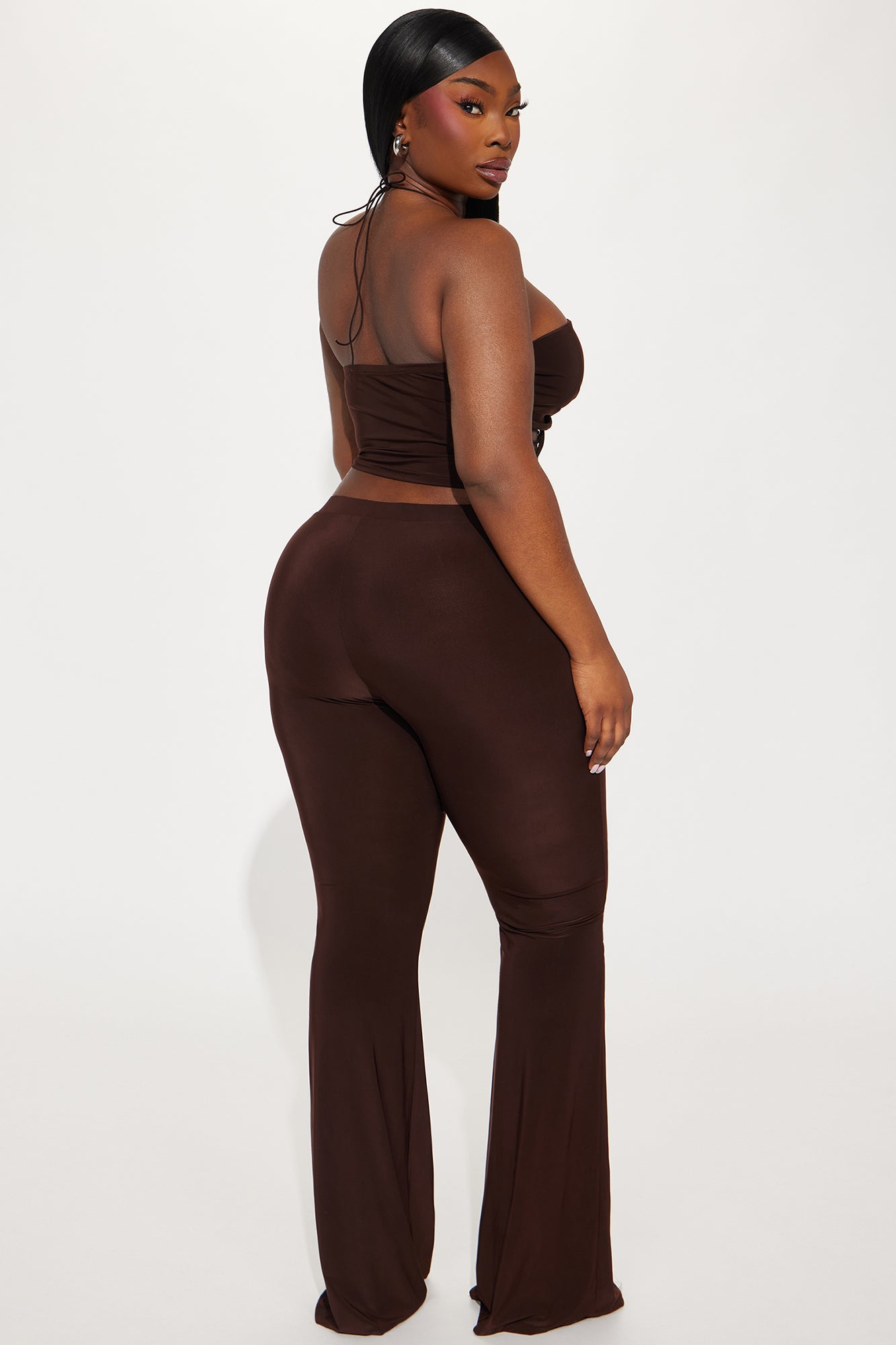 Sassy Mood Pant Set - Brown - Image 9