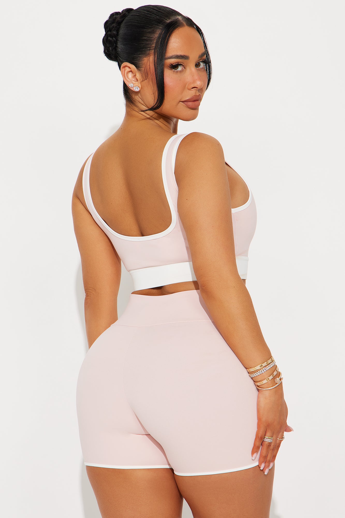 Calm And Collected Sports Bra - Blush - Image 3