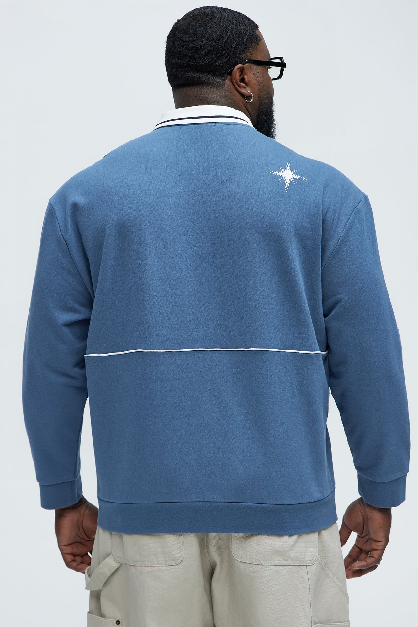 Embrace The New Collar Sweatshirt - Blue - Image 7