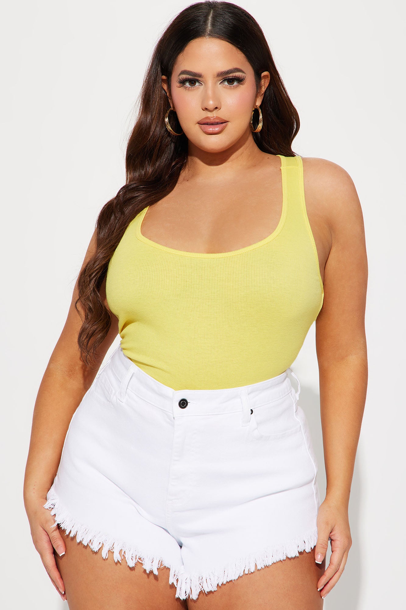 Zoey Racer Back Tank - Yellow - Image 4