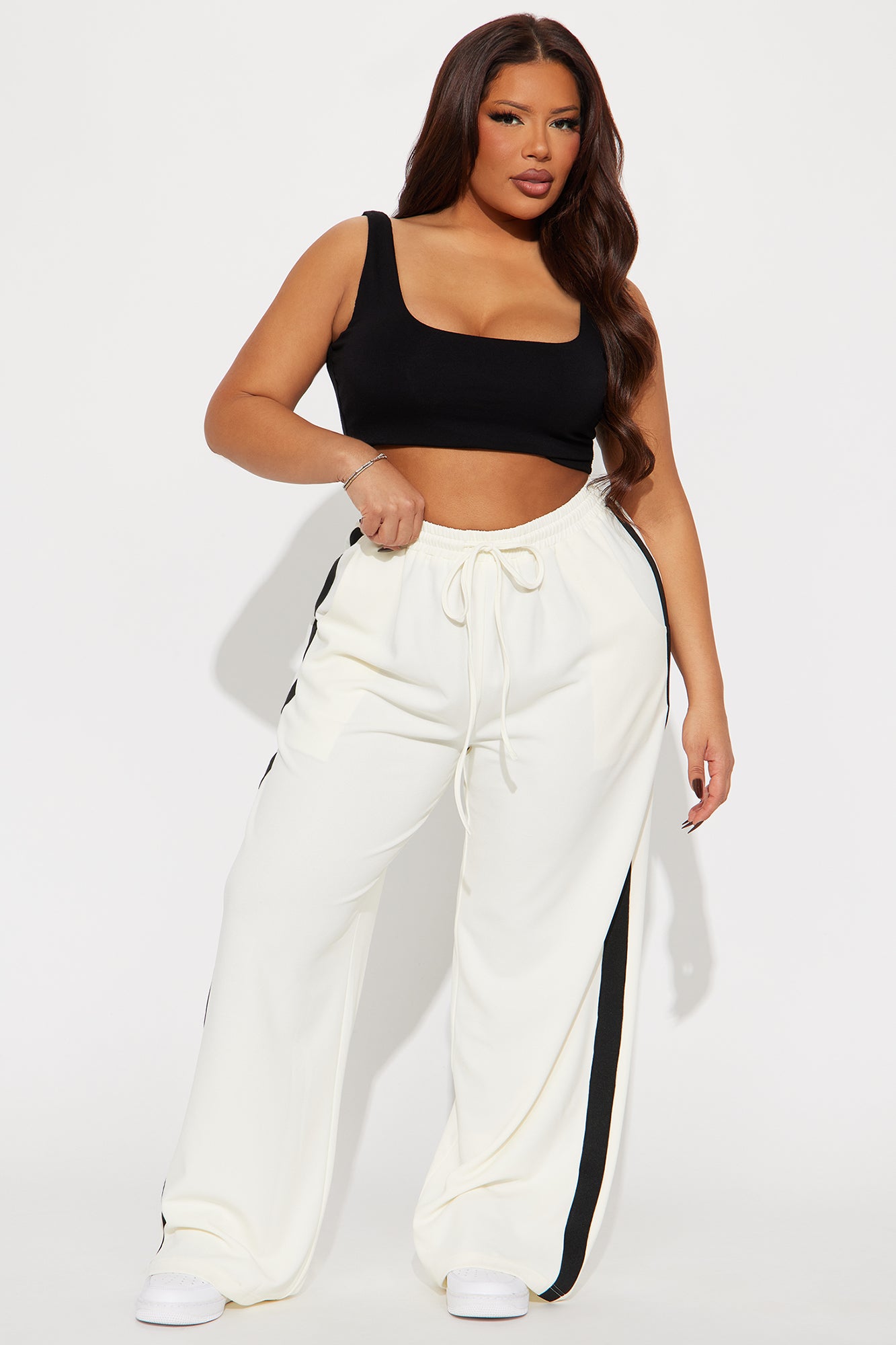 Point Of View Track Trouser Pant - Cream - Image 4