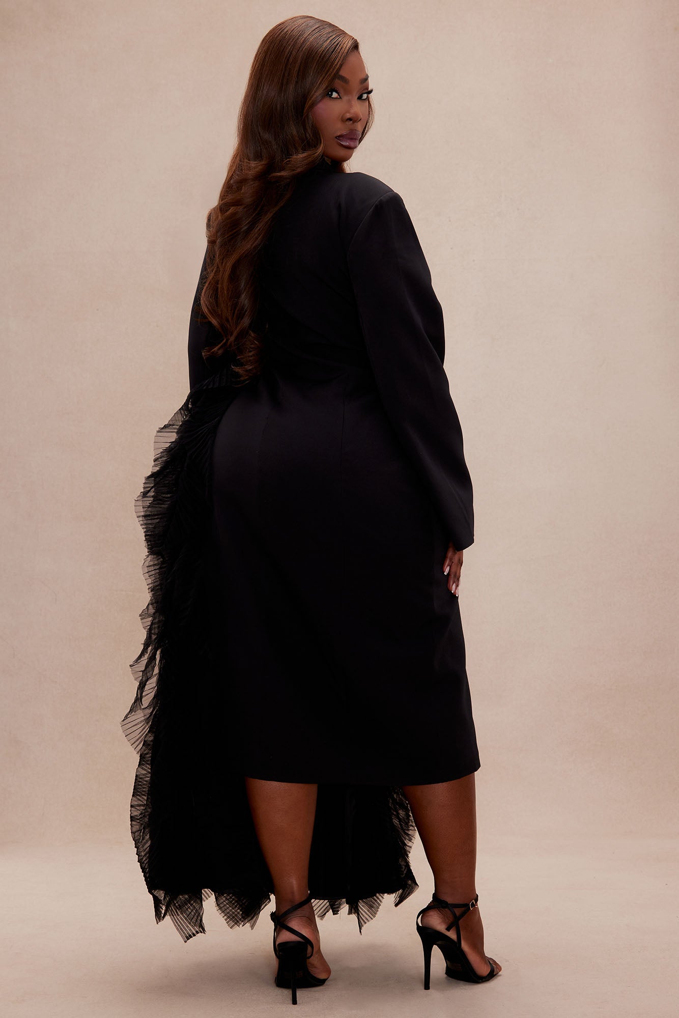 Katie Tulle Blazer - Black - Image 8