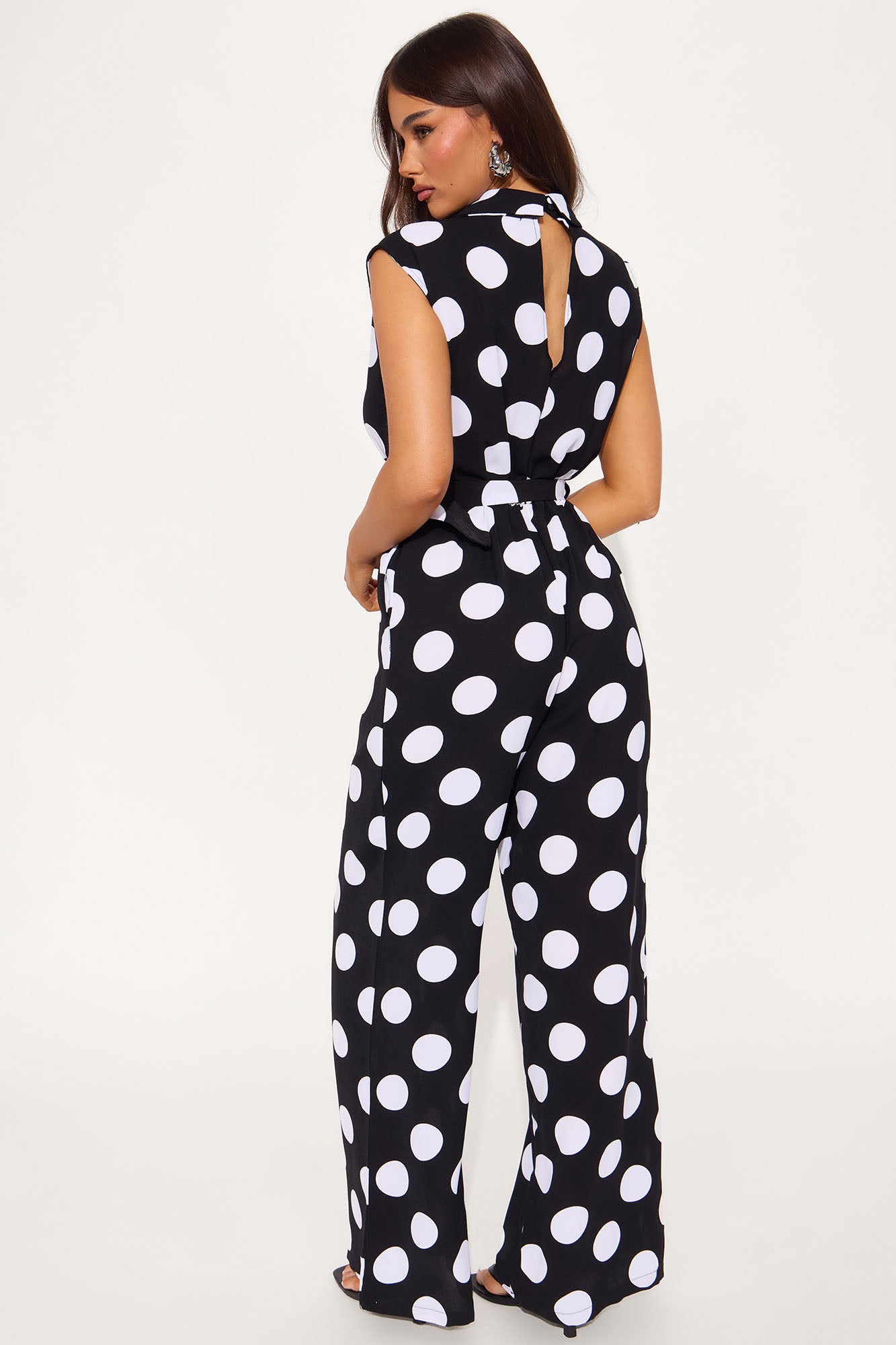 Sunny Days Ahead Jumpsuit - Black/White - Image 3