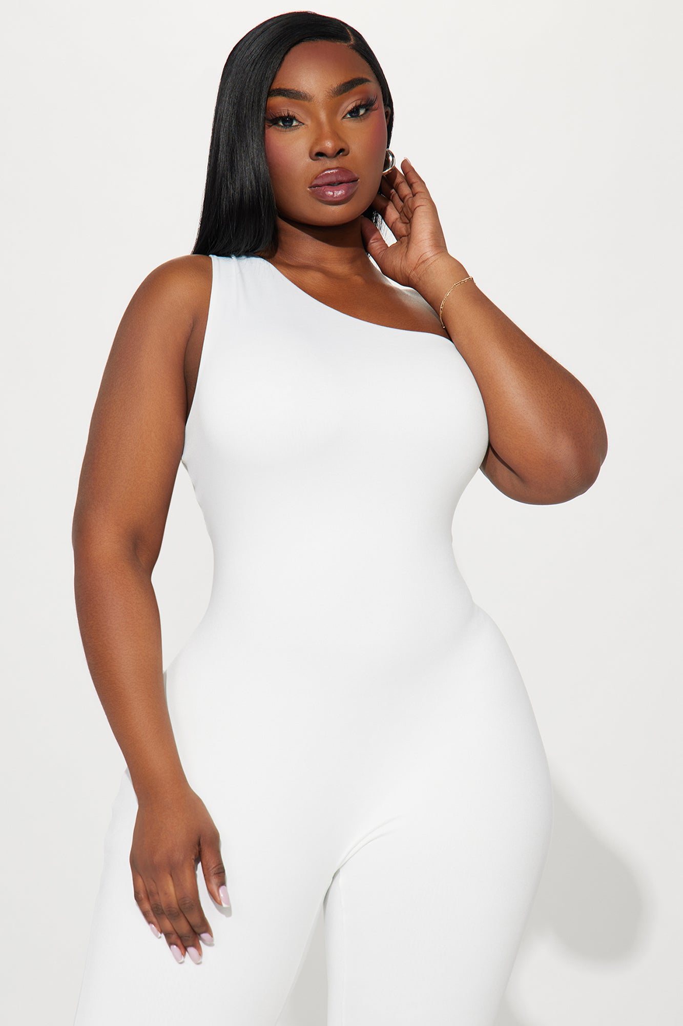 Leave It To Me Double Lined Jumpsuit  - White - Image 5