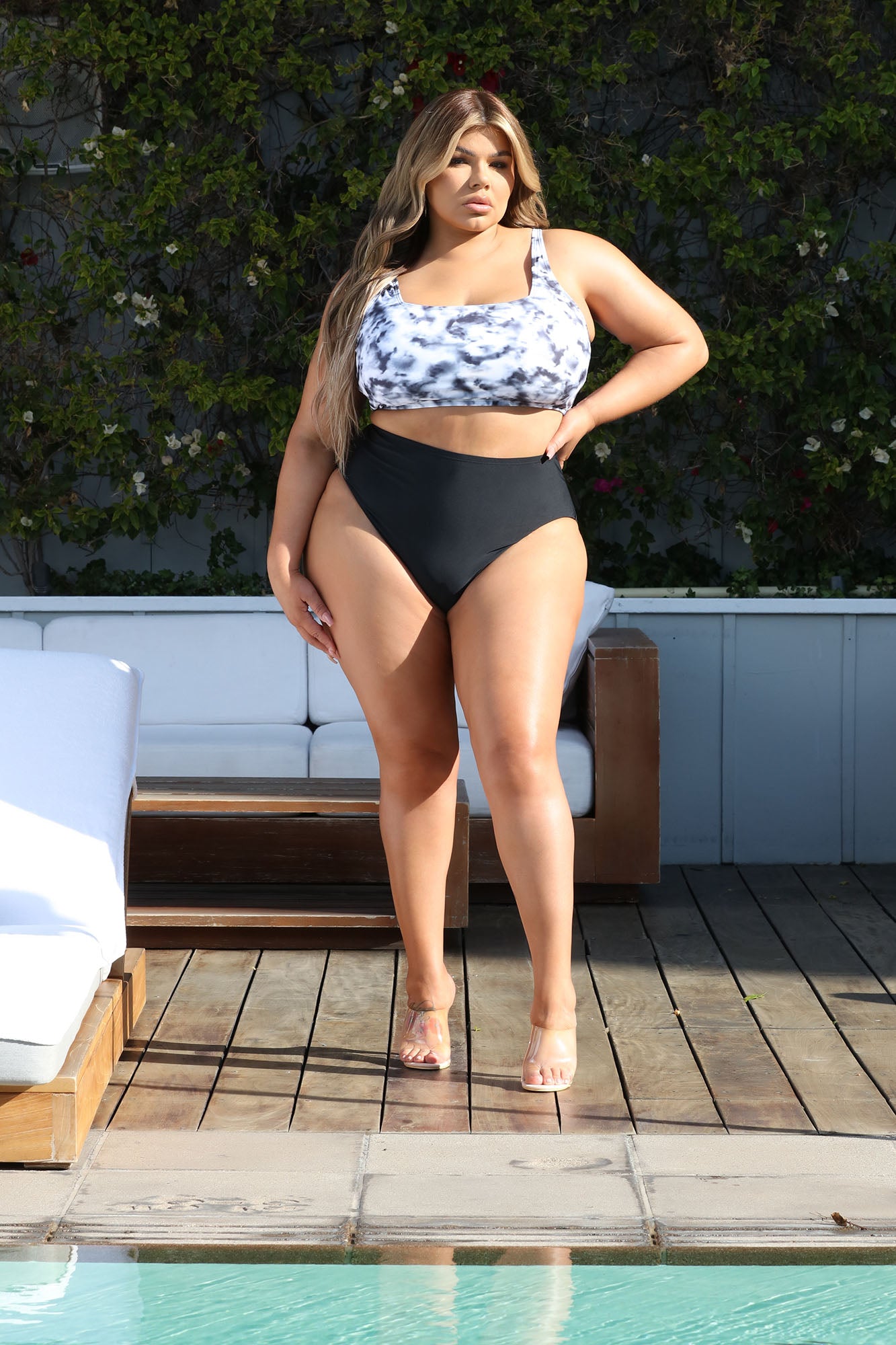 Maui Mix And Match High Rise Bikini Bottom - Black - Image 5