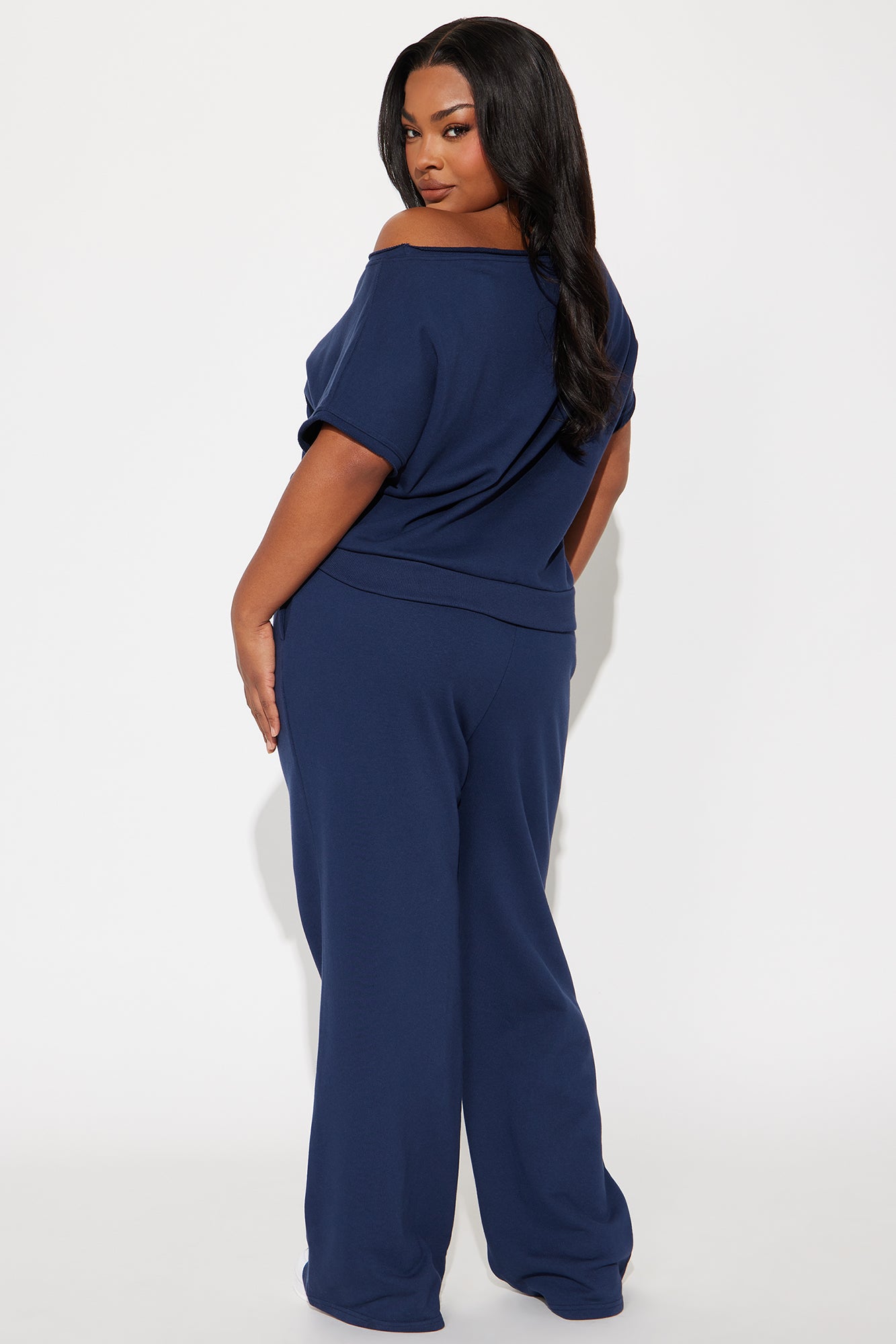 23 Off Shoulder Pant Set - Navy/combo - Image 6