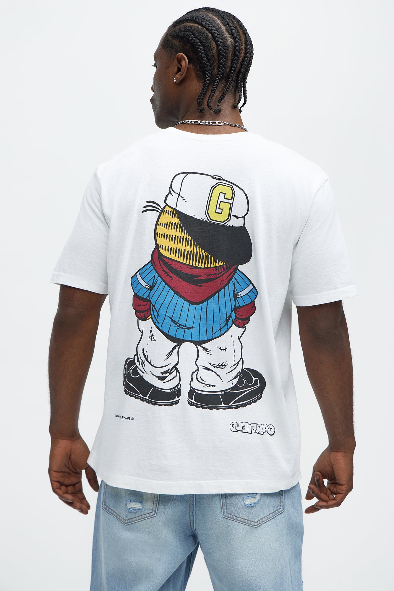 Garfield Drip Short Sleeve Tee - White - Image 4