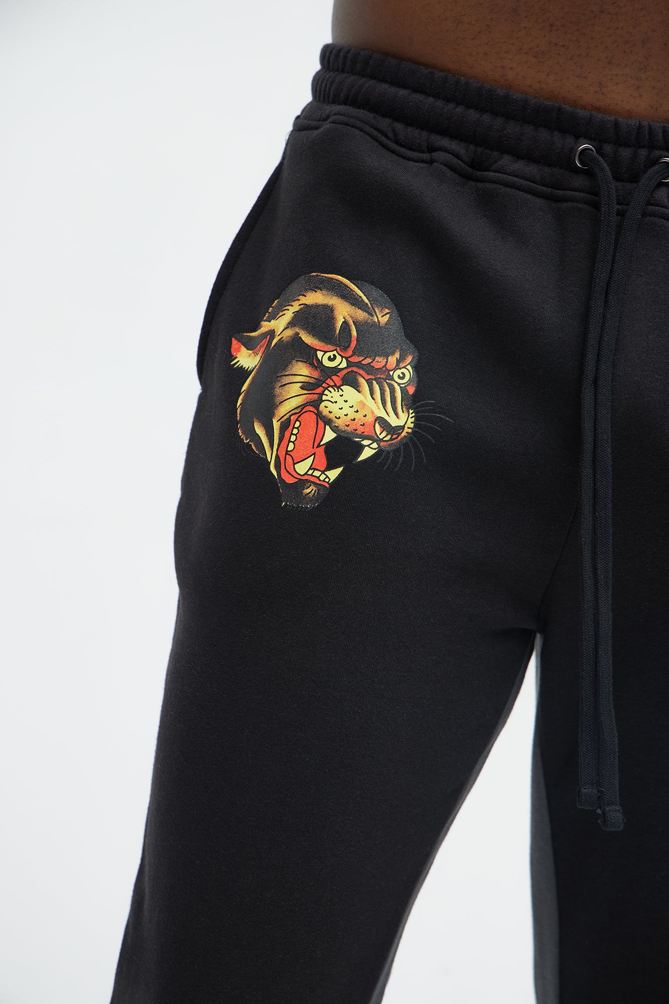 Ed Hardy Panther Dagger Stacked Sweatpants - Black - Image 4