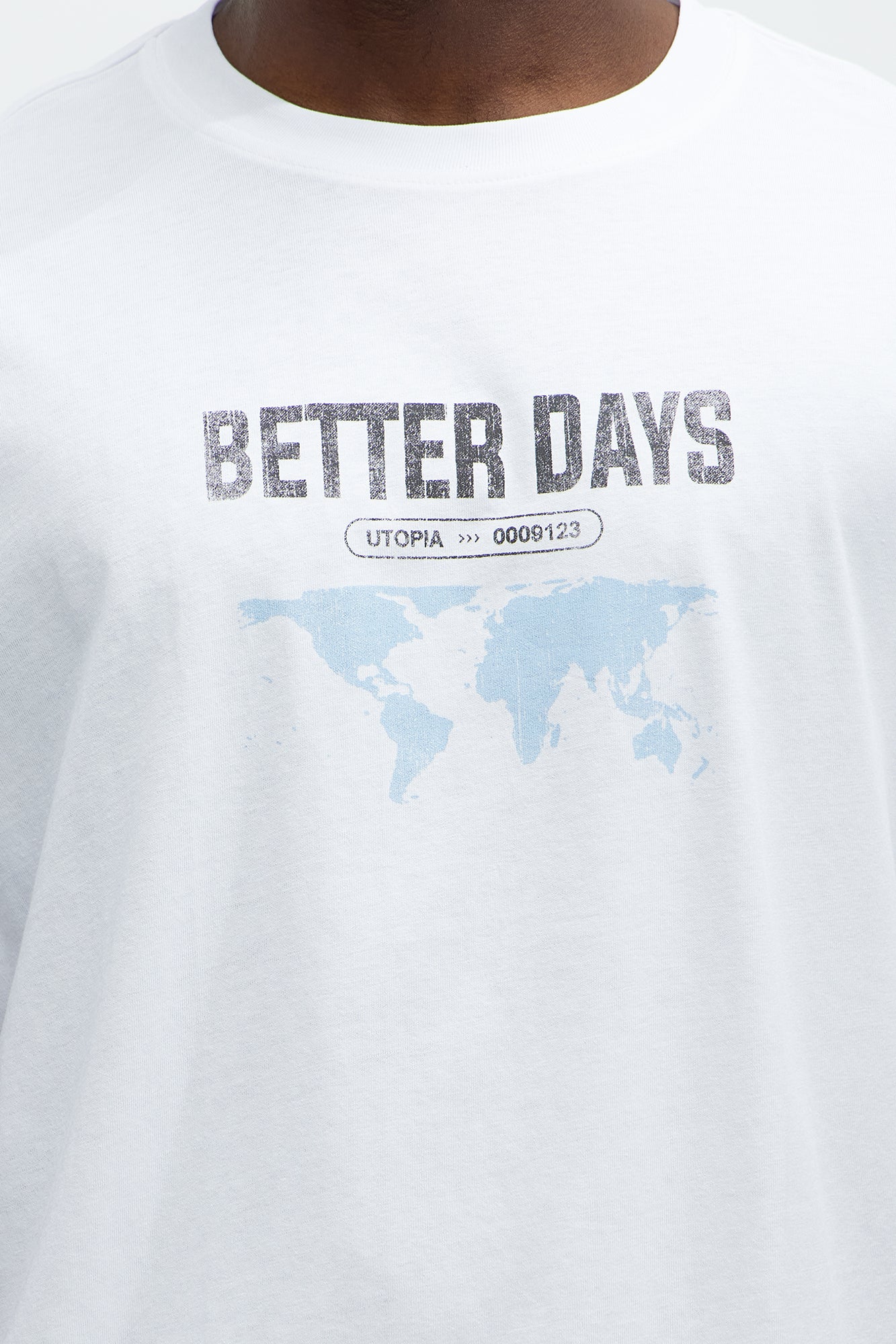 Better Days Ahead Oversized Short Sleeve Tee - White - Image 3