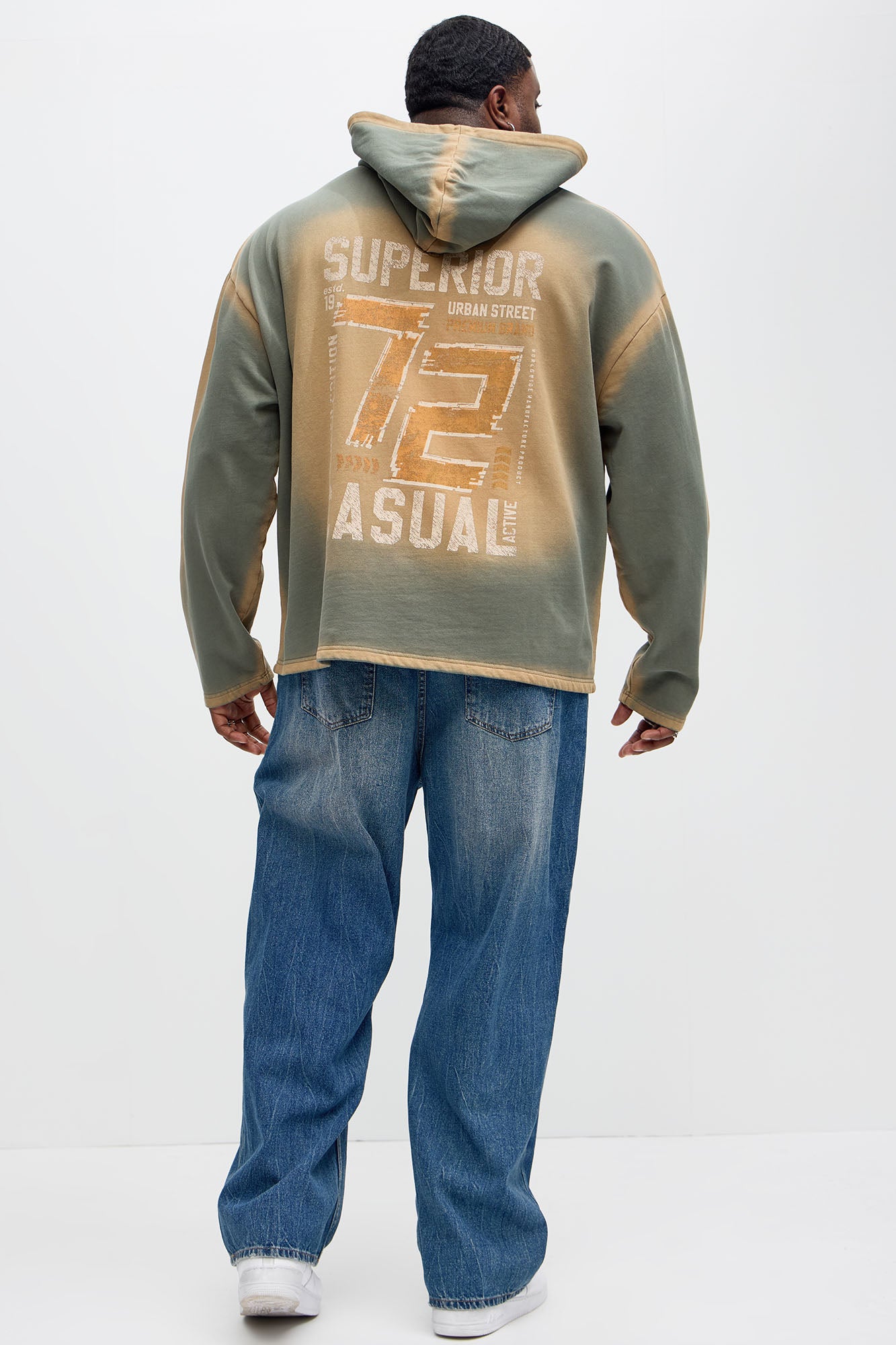 Superior 72 Washed Hoodie - Green - Image 9