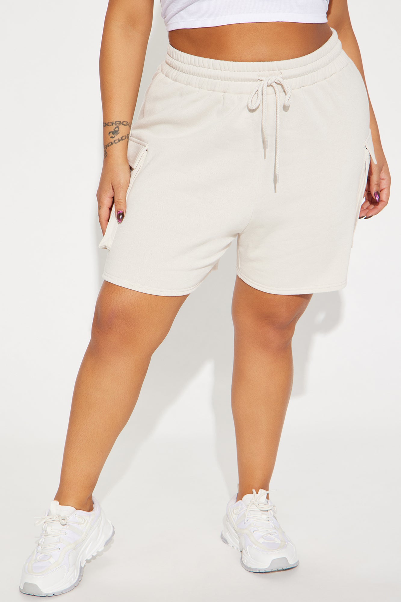 Put The Time In Lounge Short - Khaki - Image 5