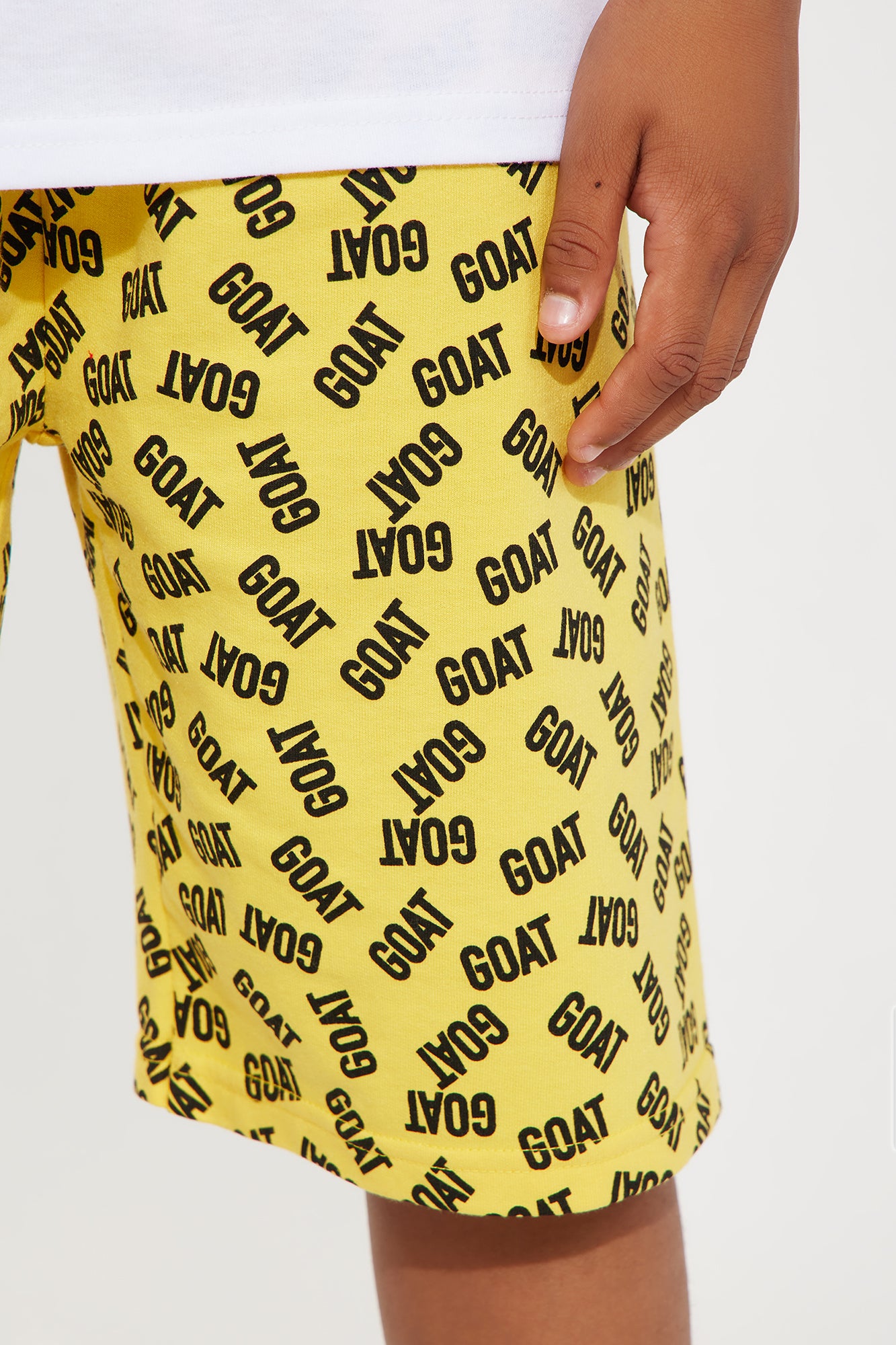 Mini Jump Around Goat Short Set With Hat - Mustard/combo - Image 4