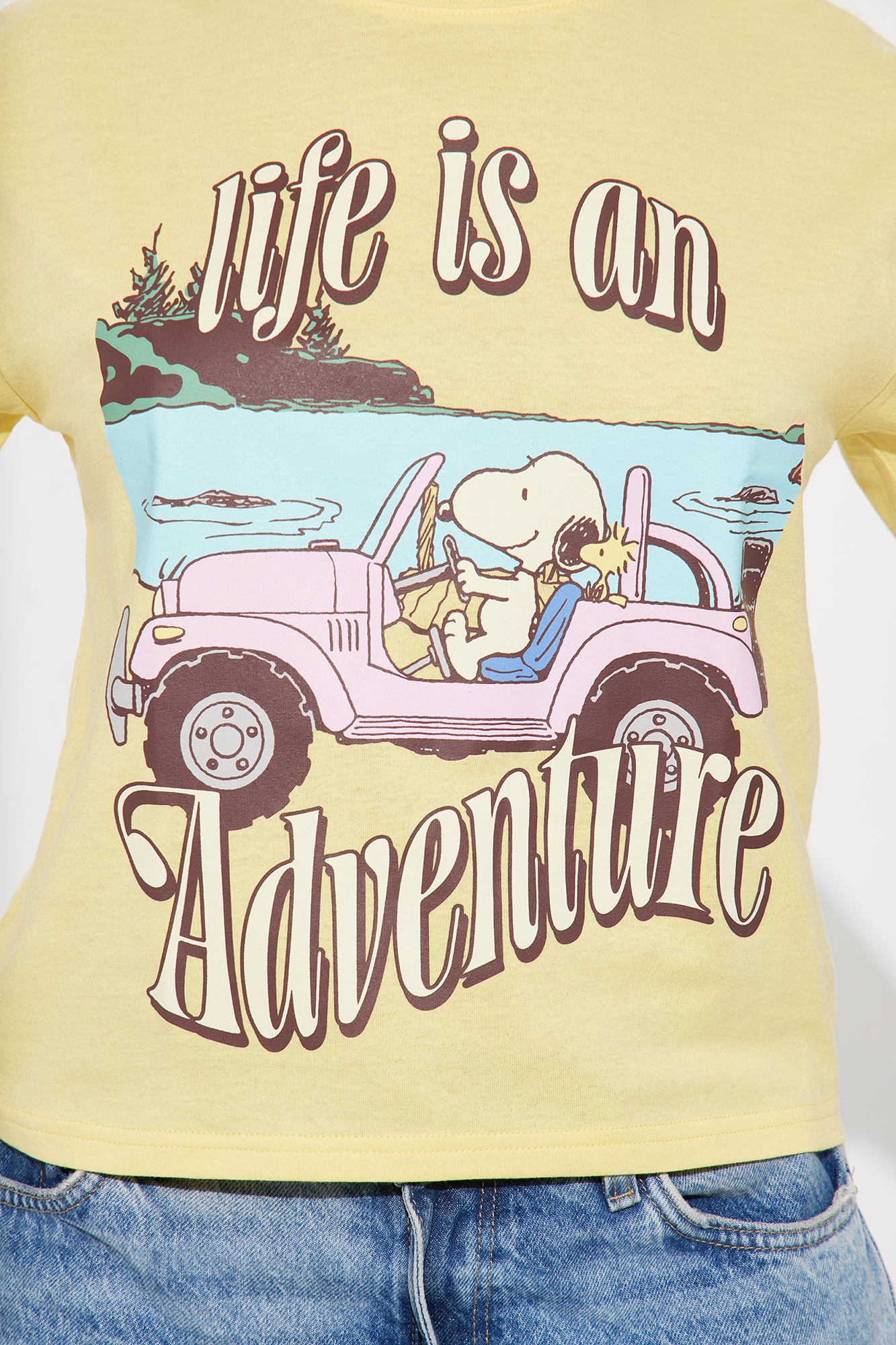 Snoopy Sunset Adventure Tee - Yellow - Image 3
