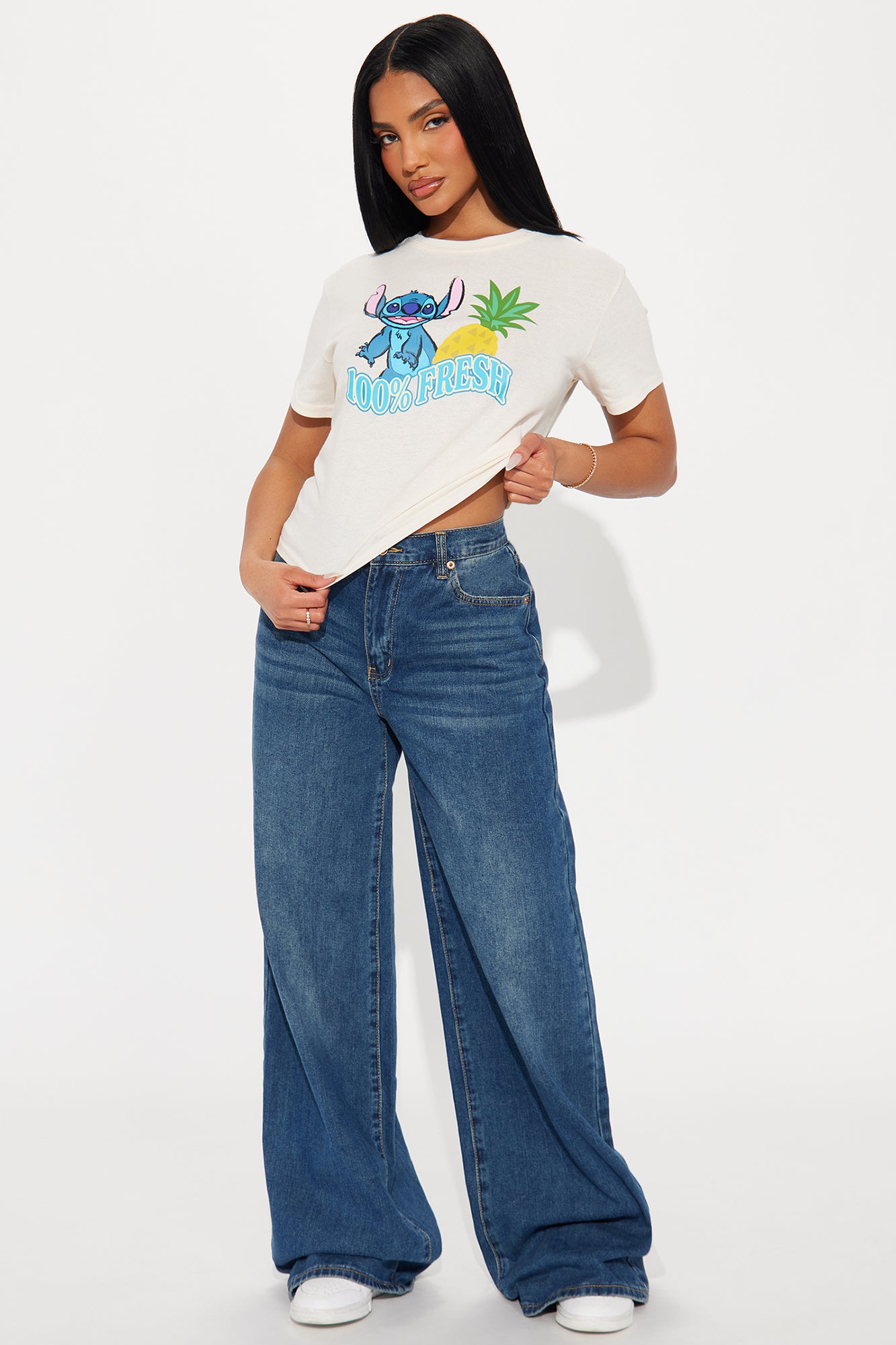 Stitch Fresh Pineapple Tee - Ivory - Image 3