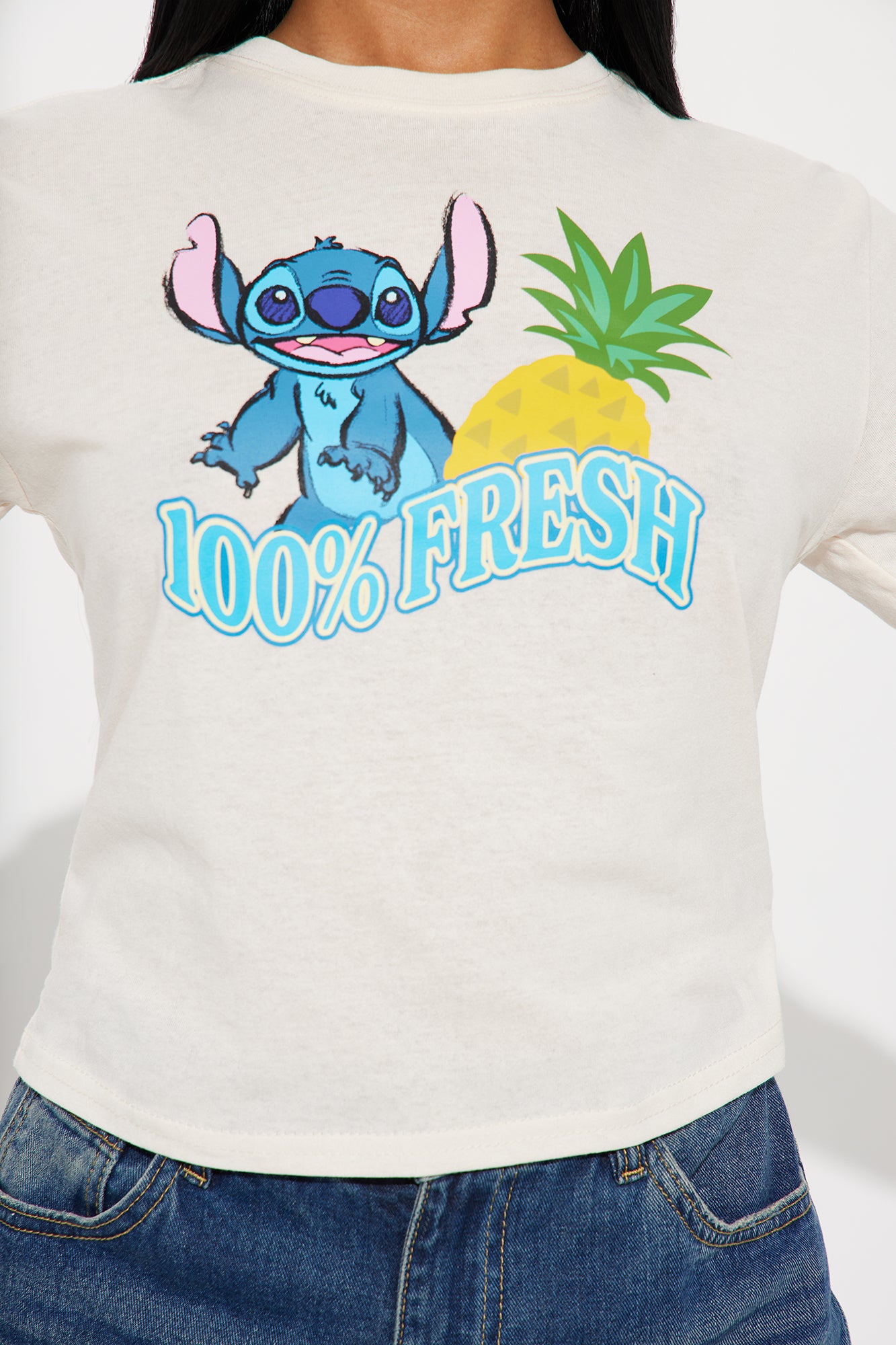 Stitch Fresh Pineapple Tee - Ivory - Image 4