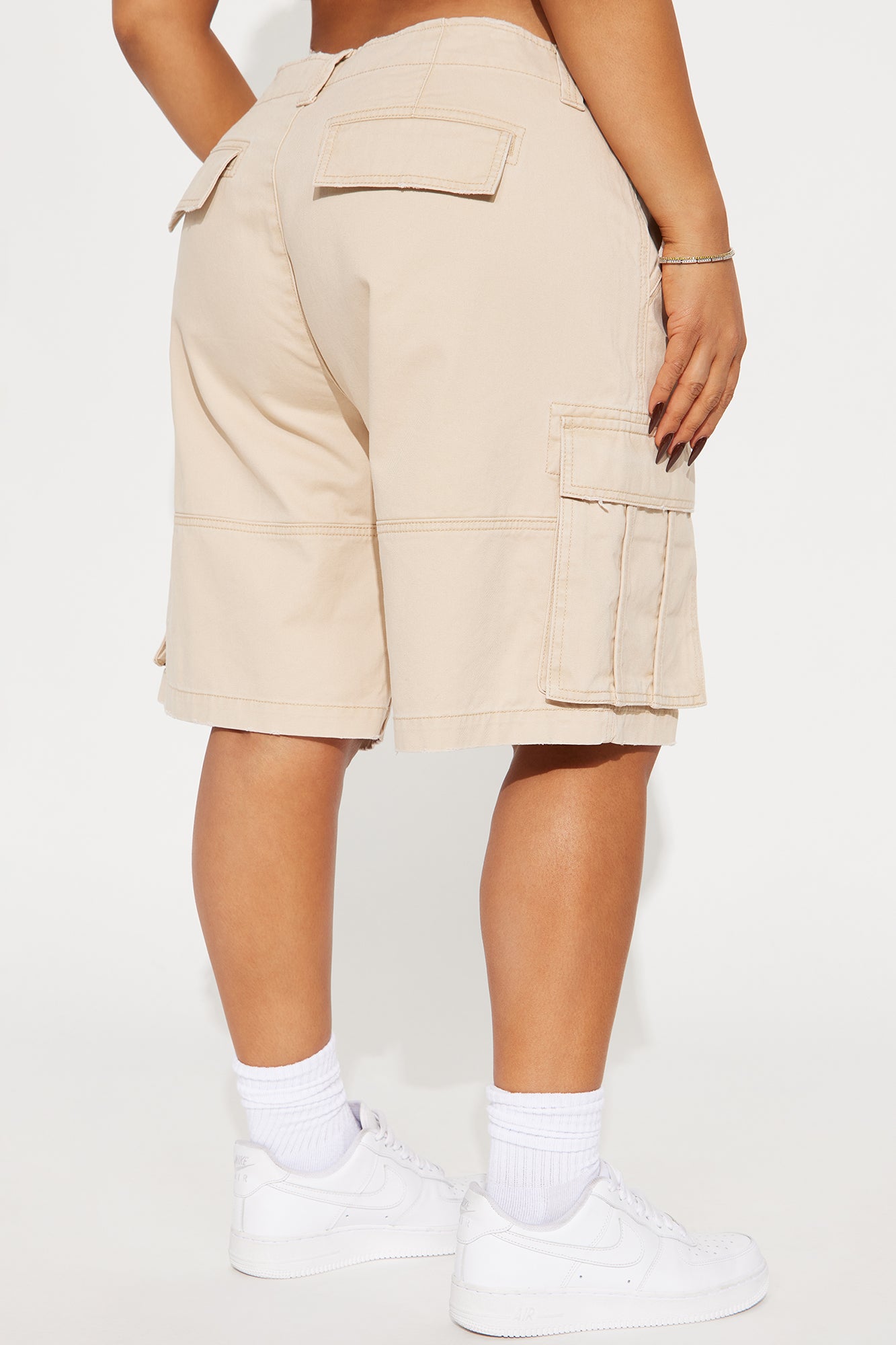 Mixed Emotions Cargo Bermuda Short - Khaki - Image 7