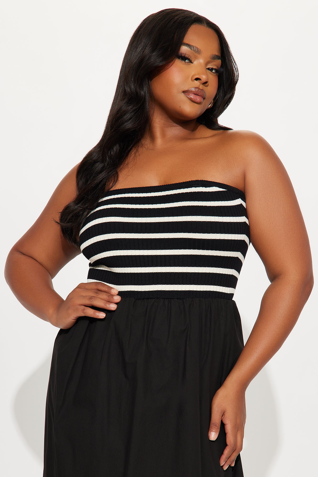 Amber Striped Maxi Dress - Black/combo - Image 5