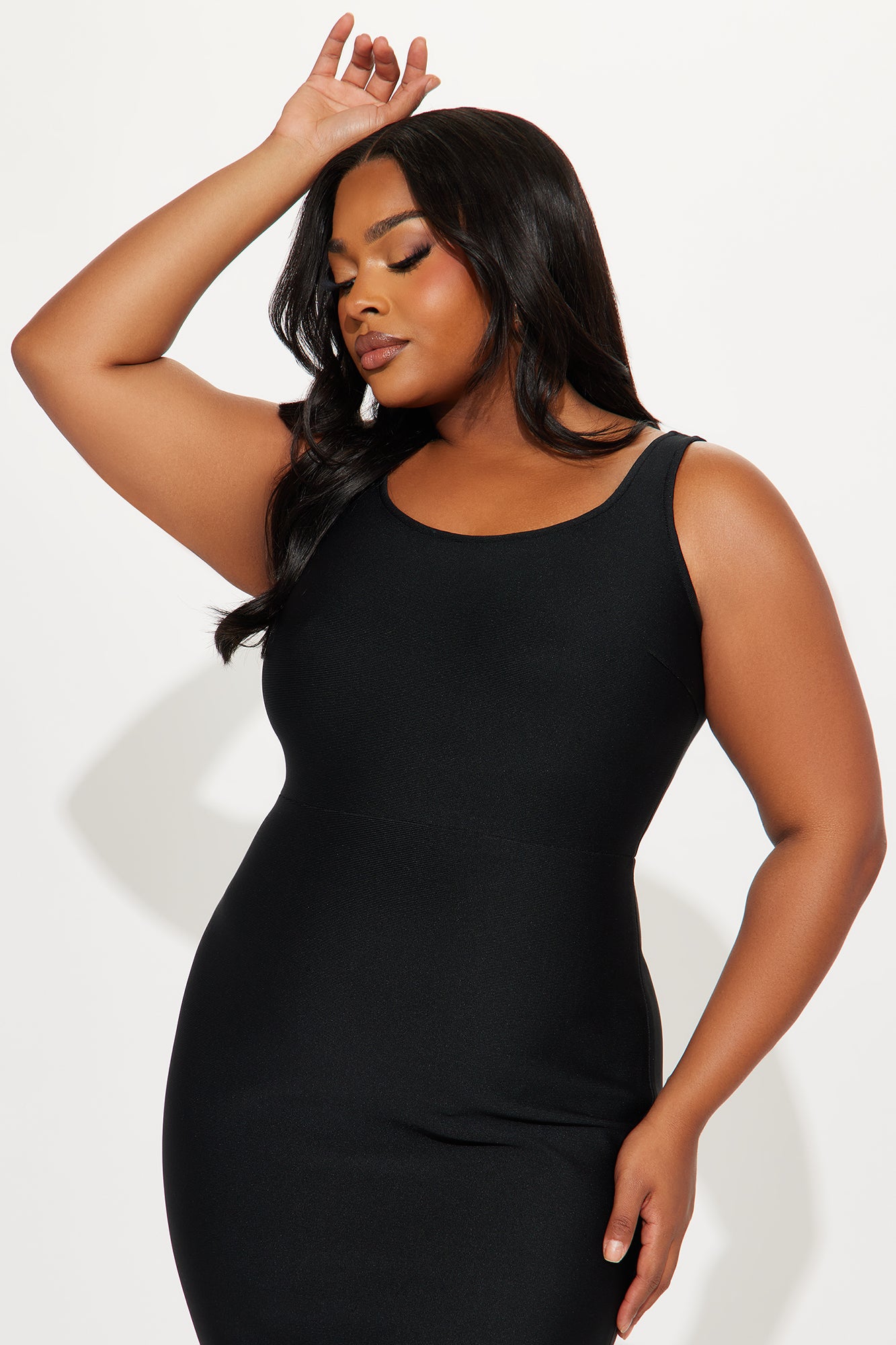 Perfection Bandage Gown - Black/White - Image 5