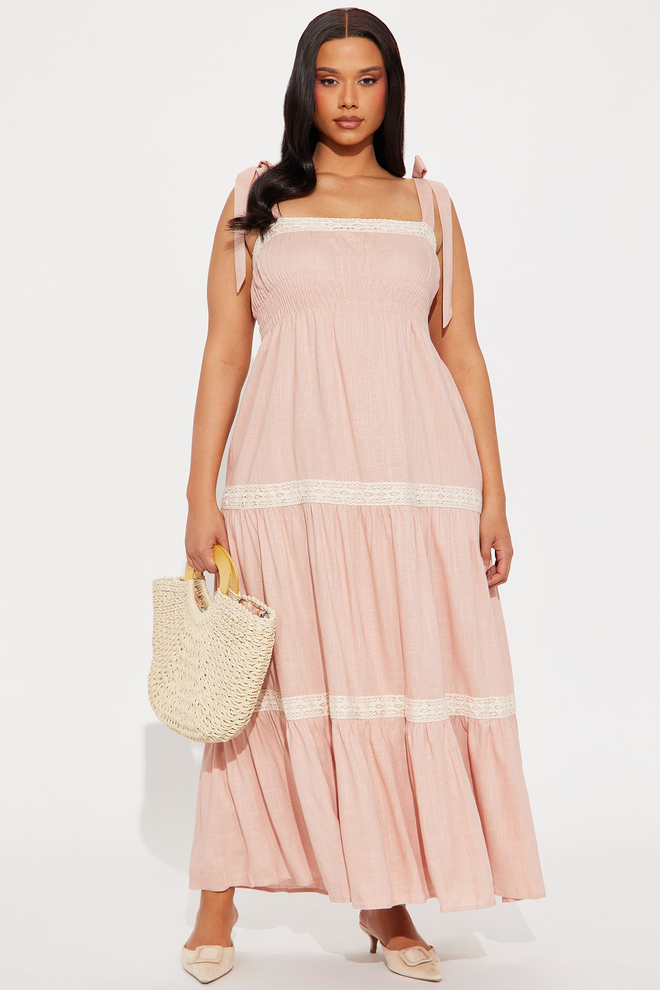 Dorotha Linen Maxi Dress - Mauve - Image 4