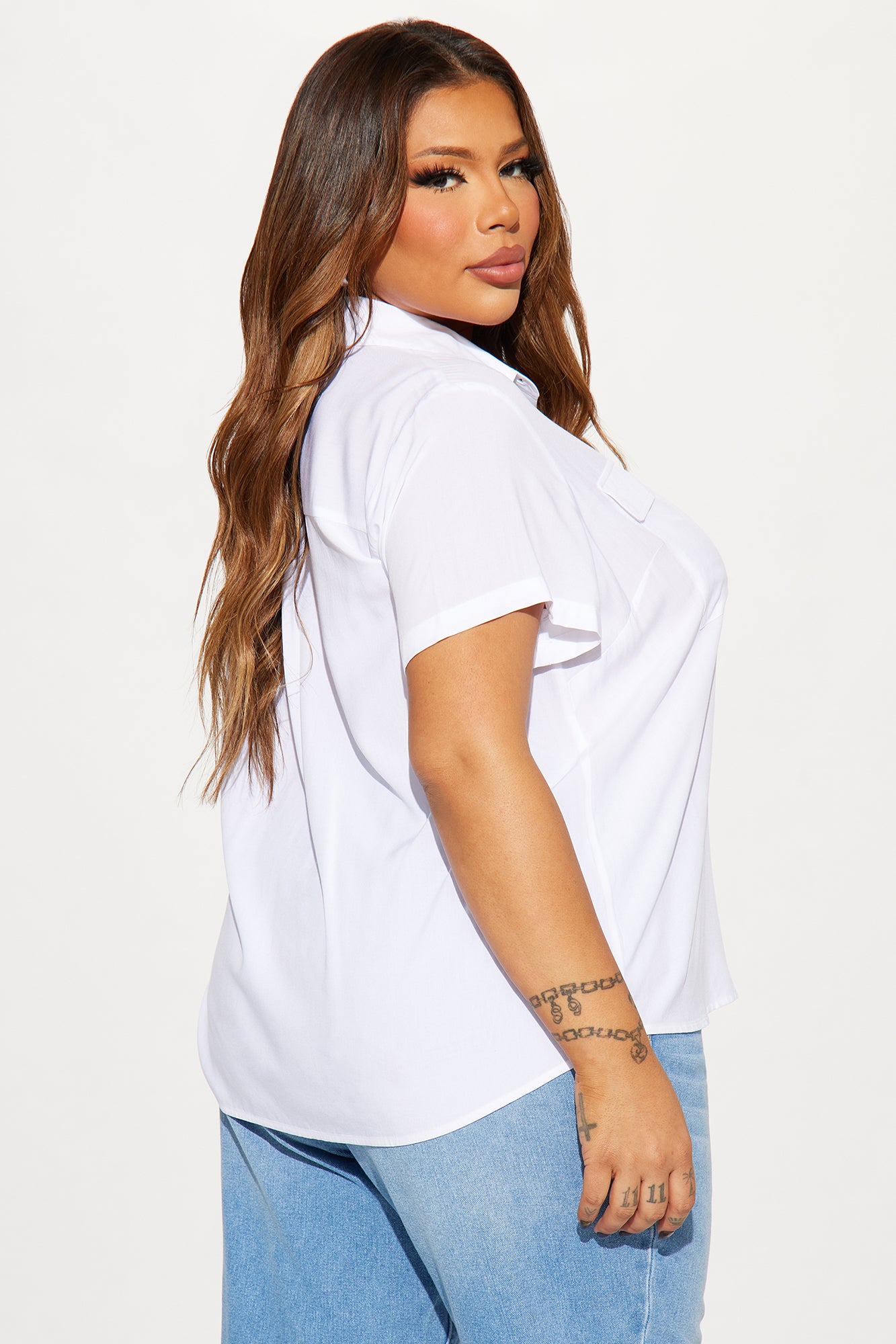 You Better Work II Short Sleeve Shirt - White - Image 6
