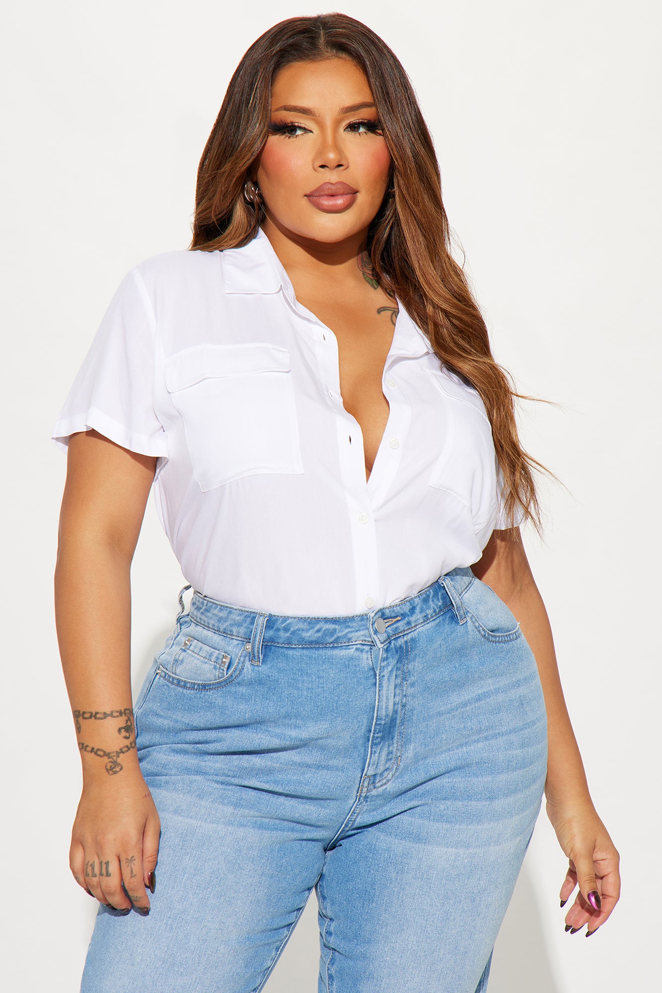 You Better Work II Short Sleeve Shirt - White - Image 4