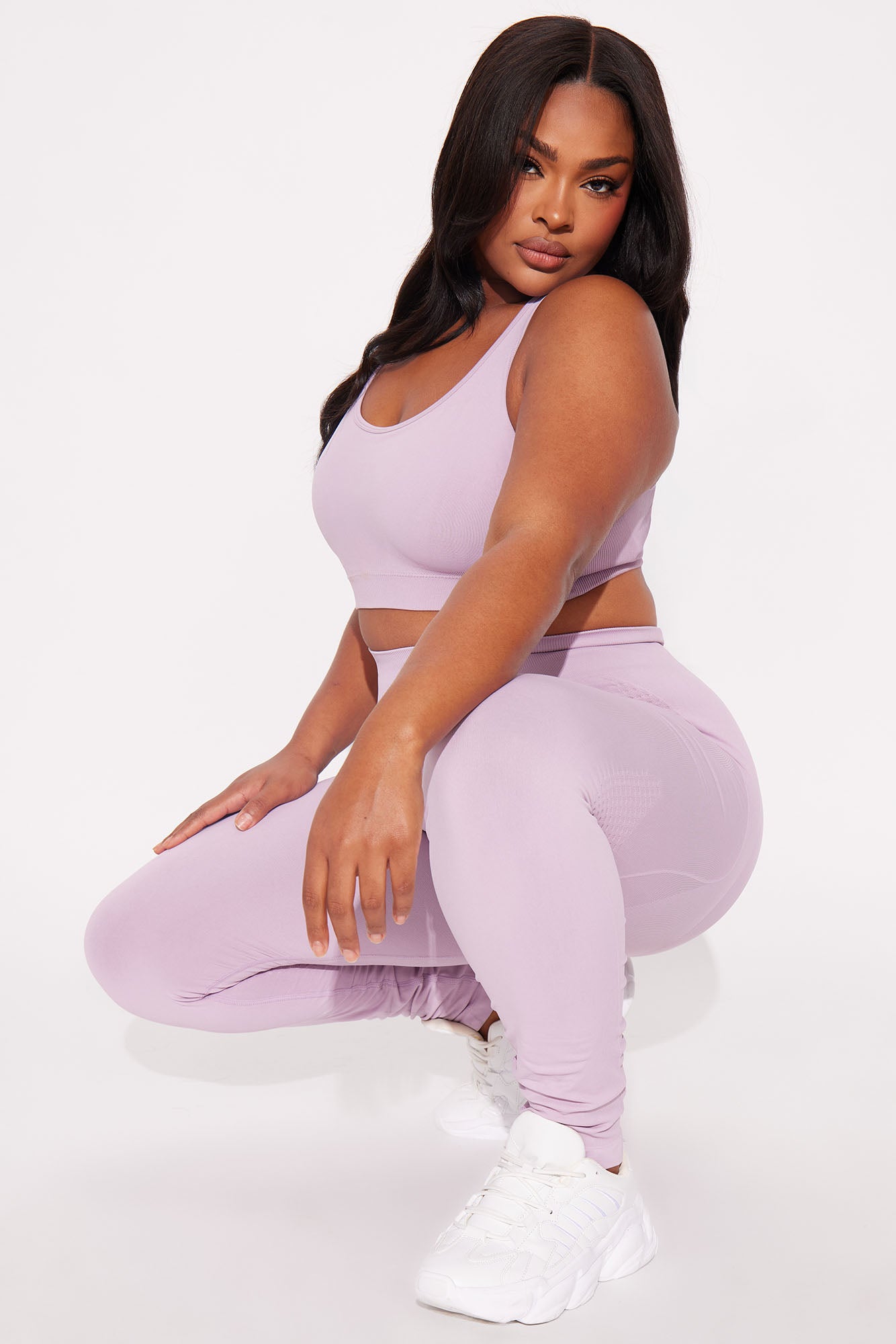 Catch A Break Seamless Sports Bra - Lilac - Image 5