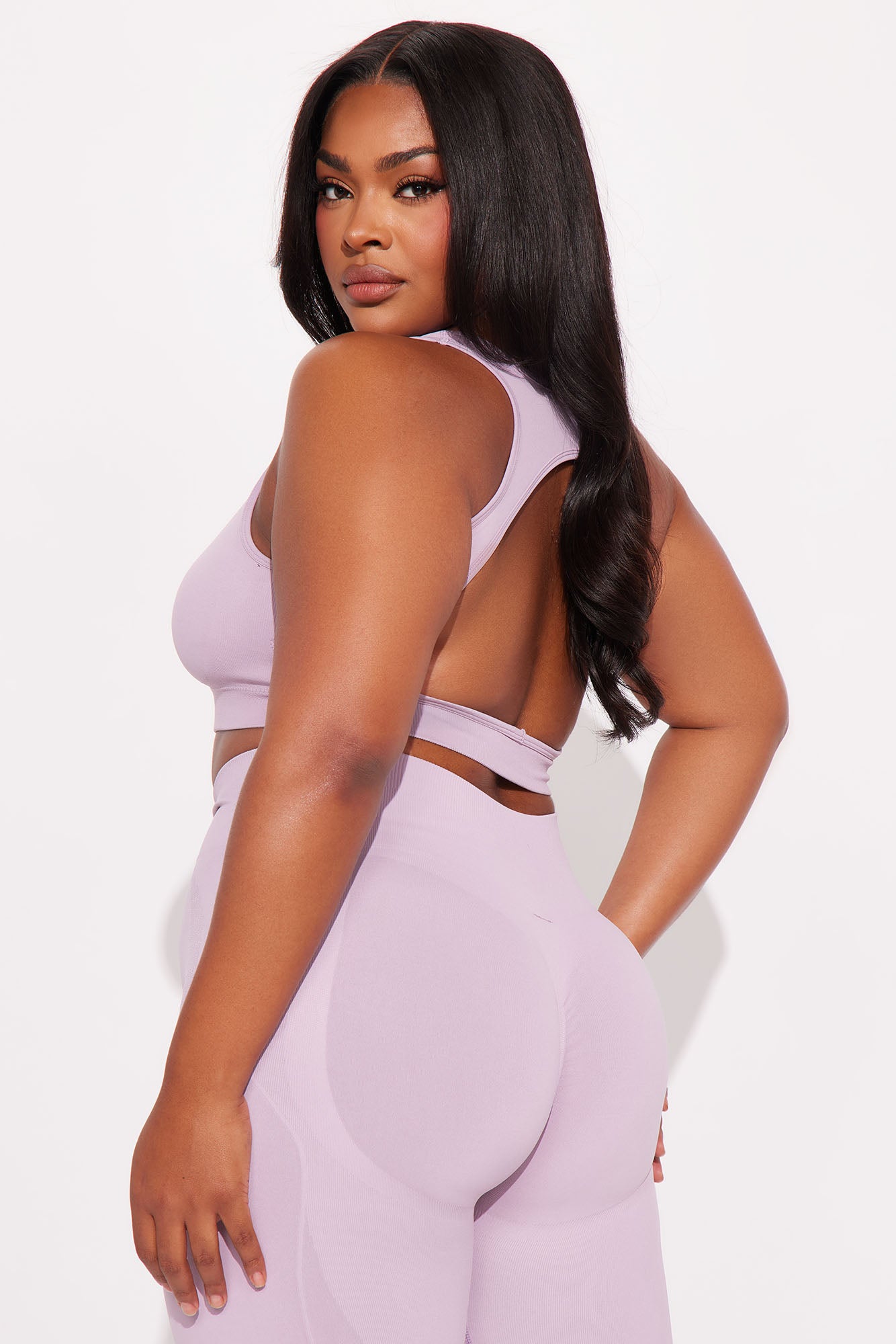 Catch A Break Seamless Sports Bra - Lilac - Image 6
