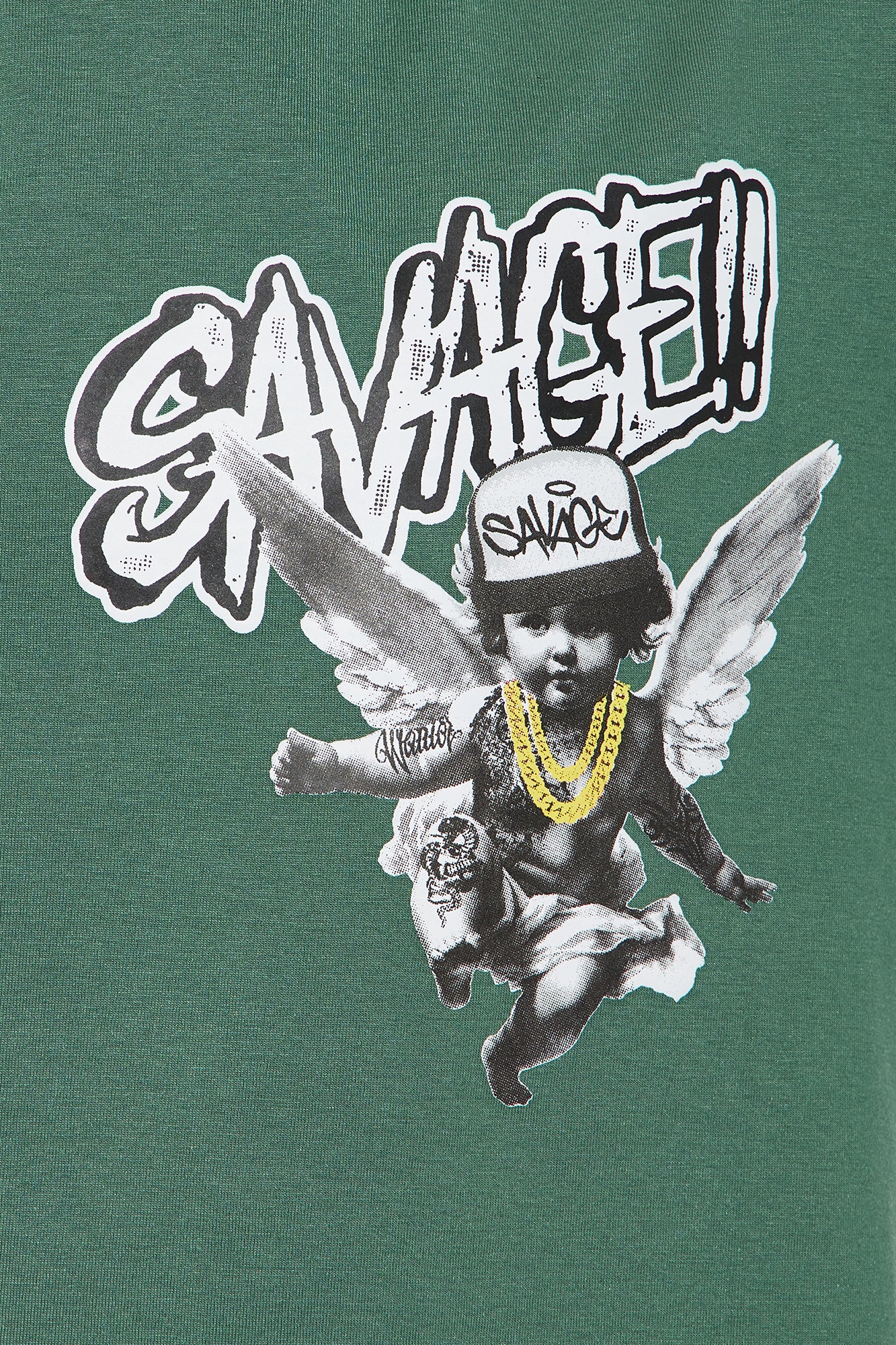 Mini Always Been Savage Short Set - Green/combo - Image 4