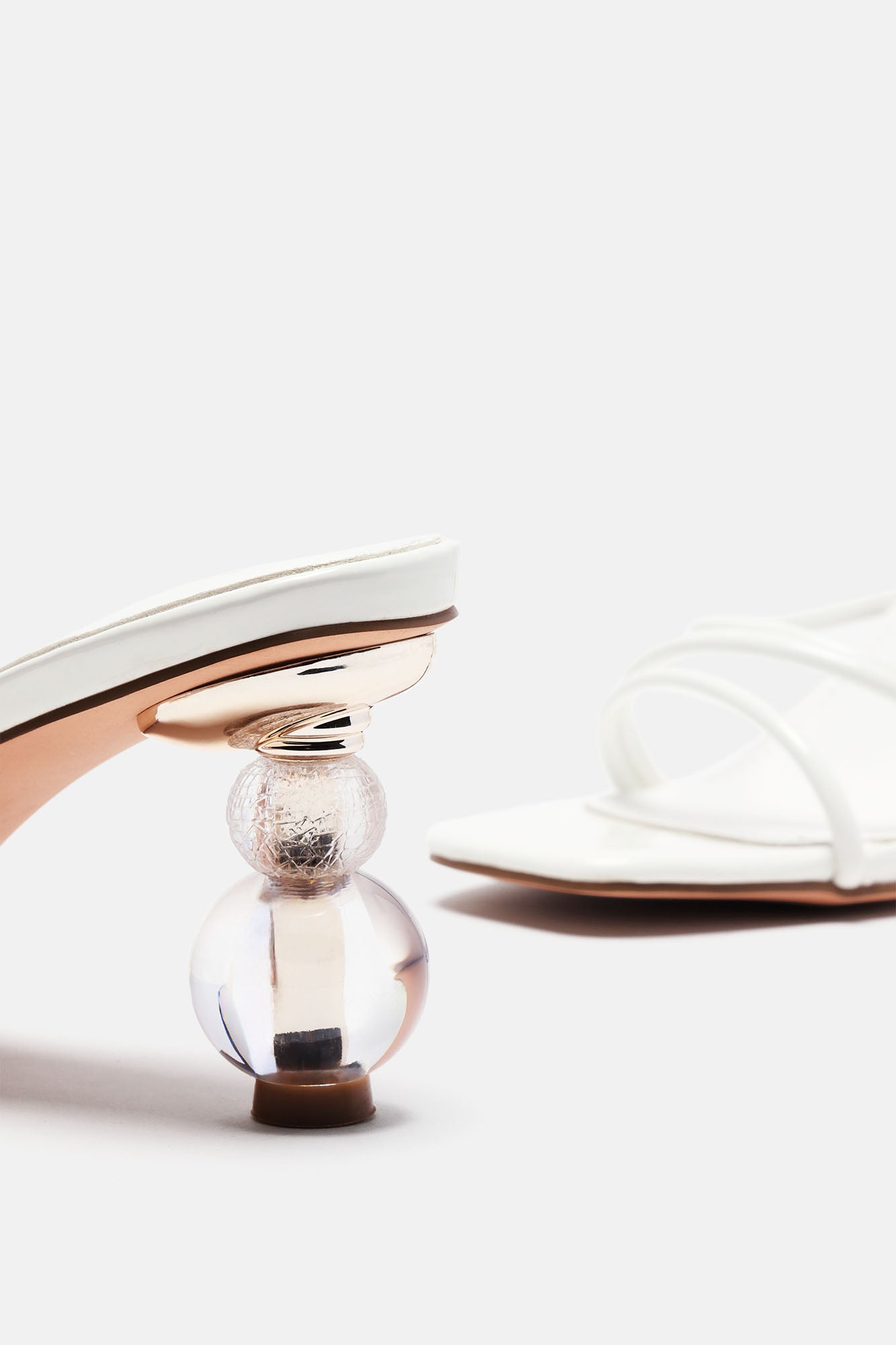 Stay Calling Me Heeled Sandals - White - Image 4