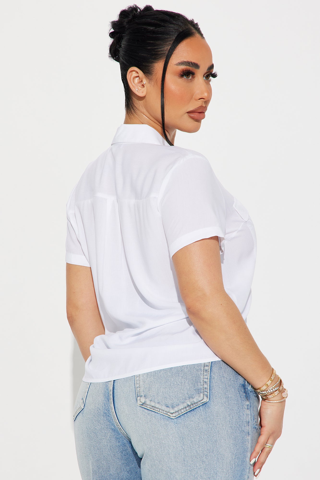 You Better Work II Short Sleeve Shirt - White - Image 3