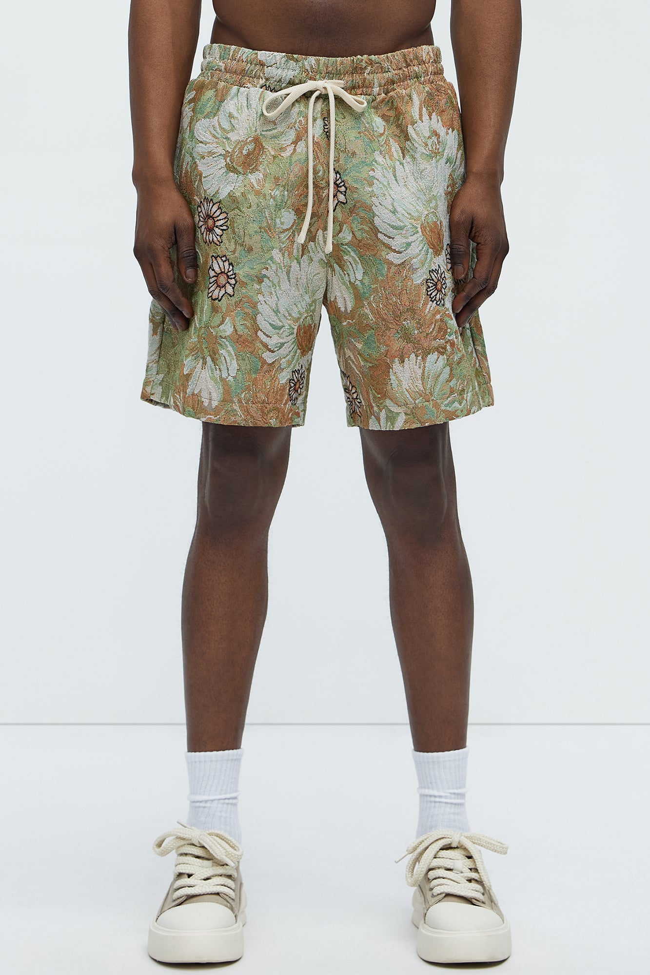 Judas Tapestry Shorts - Green/combo - Image 4