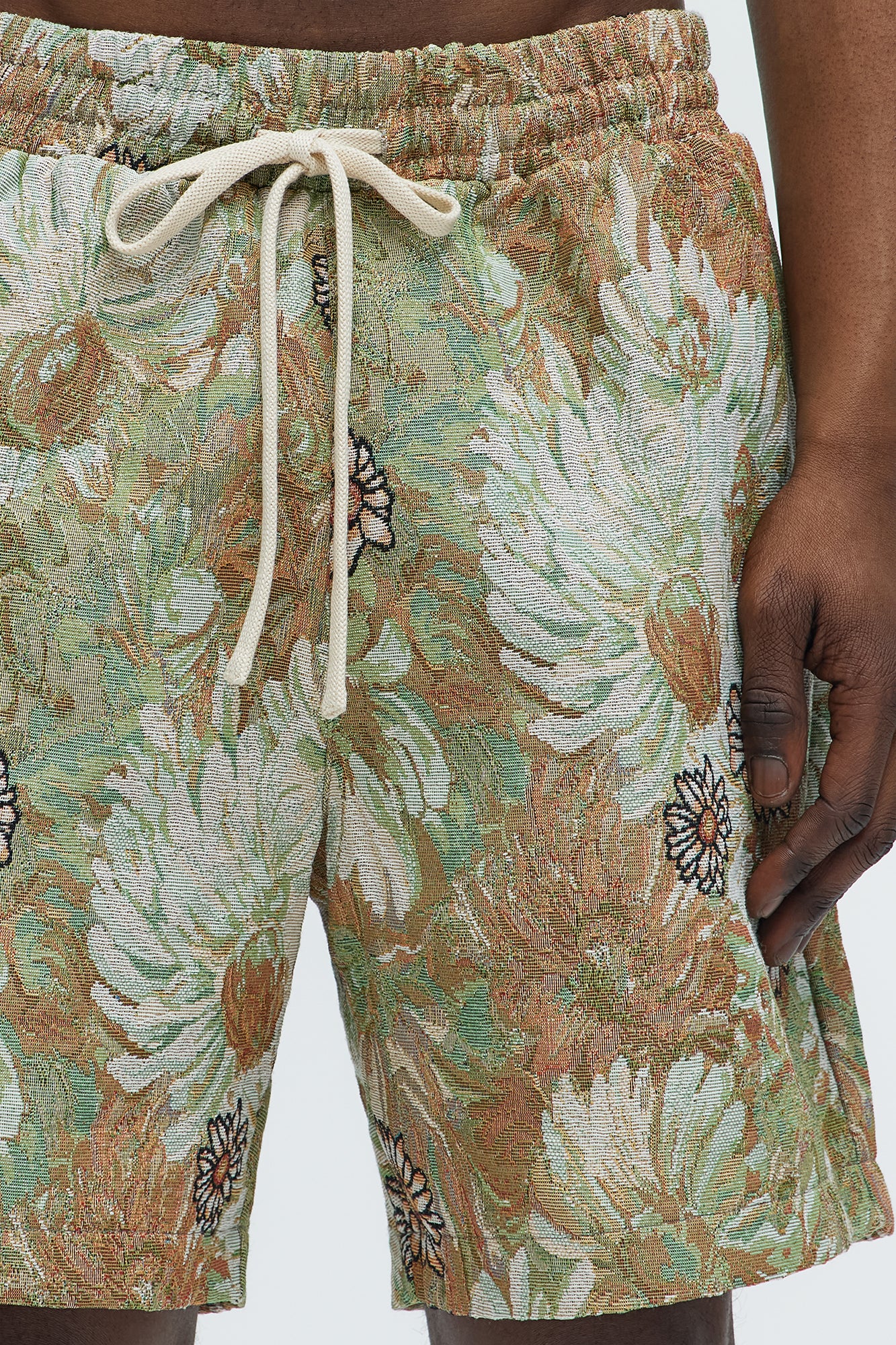 Judas Tapestry Shorts - Green/combo - Image 3